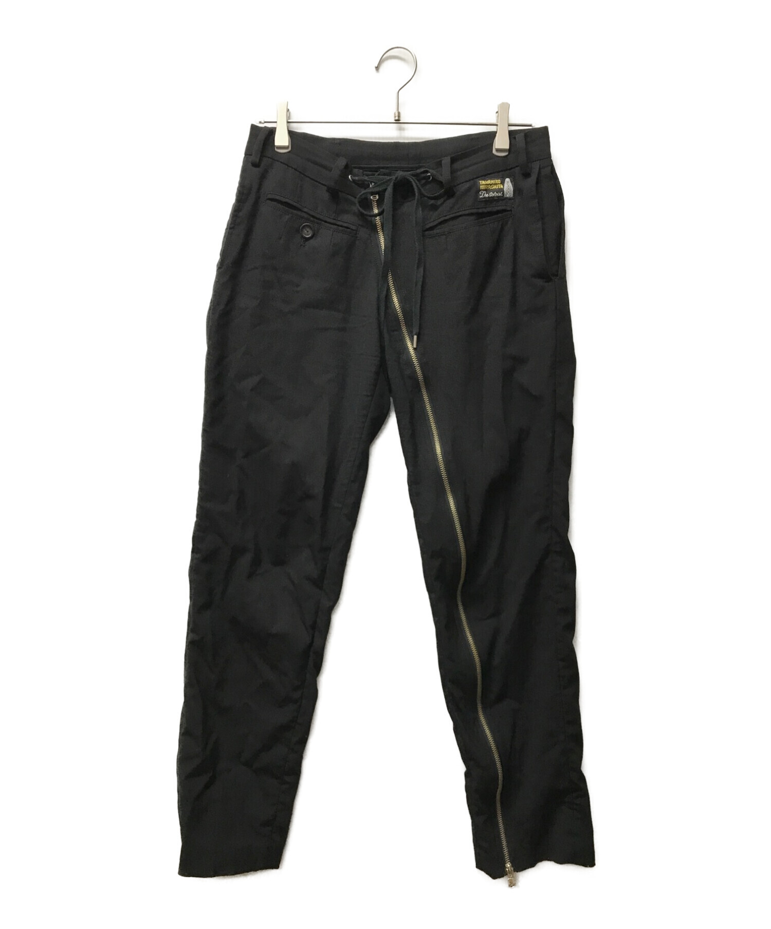 中古・古着通販】TAKAHIROMIYASHITA TheSoloIst. (タカヒロミヤシタ ザソロイスト) new reverse hip  hugger zipper pant ブラック サイズ:46｜ブランド・古着通販 トレファク公式【TREFAC FASHION】スマホサイト