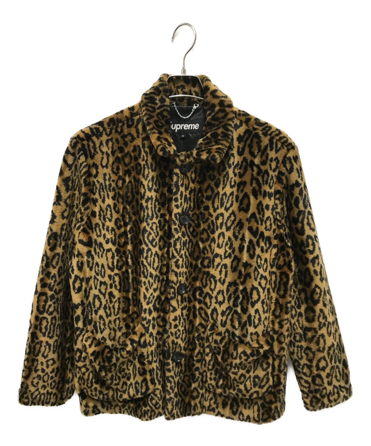 SUPREME (シュプリーム) Faux Fur Leopard Jacket ベージュ サイズ:S