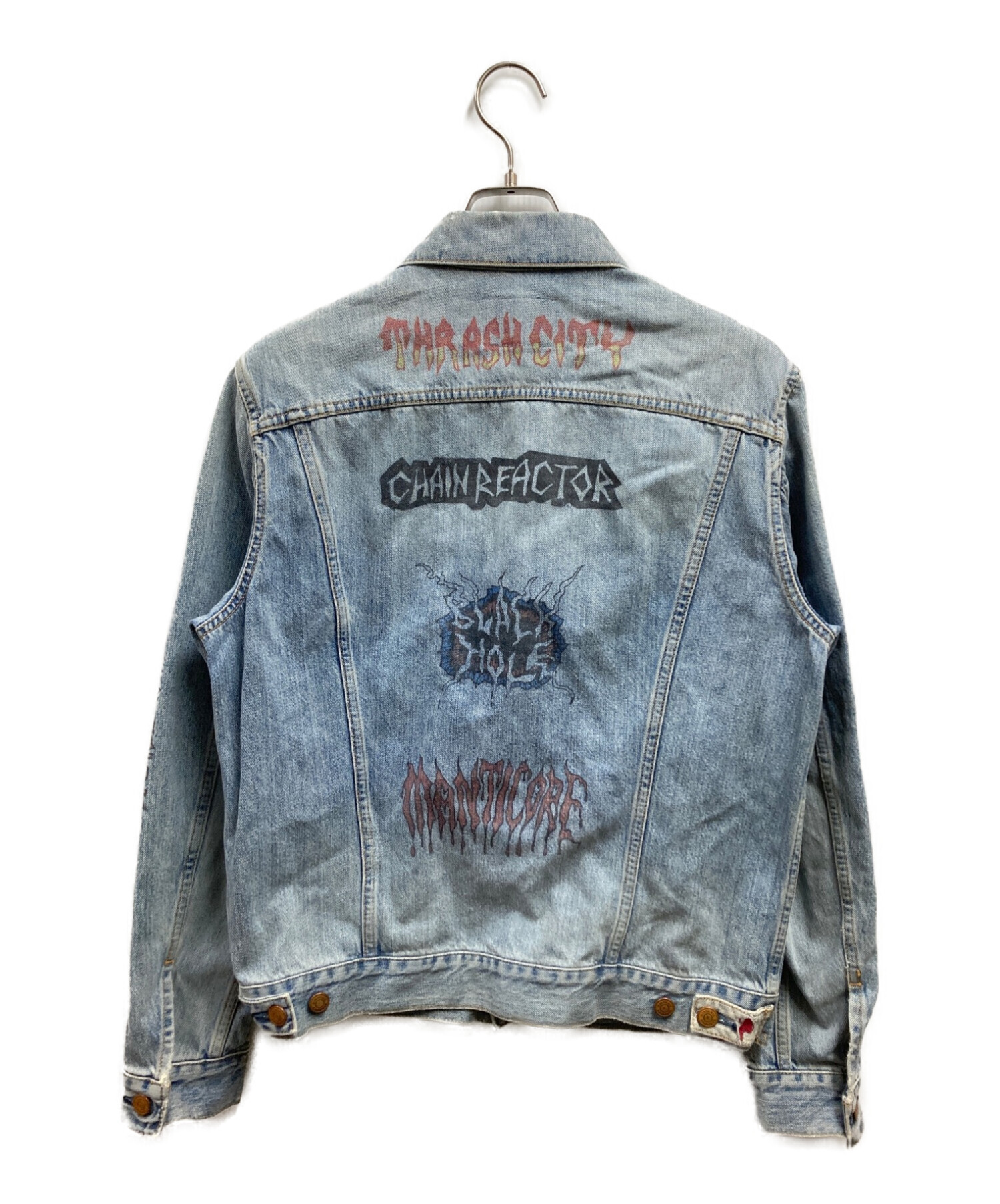 Hysteric Glamour (ヒステリックグラマー) FERGADELIC METALプリントUSED加工デニムGジャン インディゴ サイズ:M