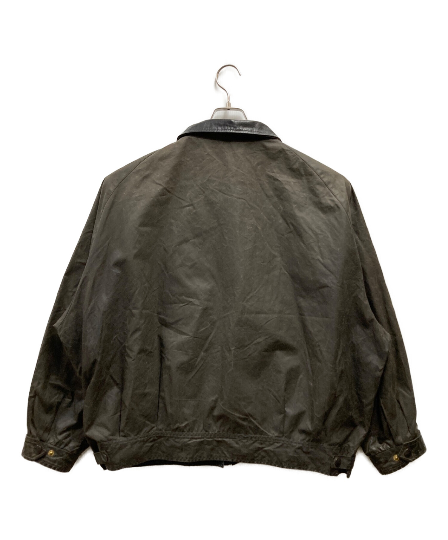 中古・古着通販】Barbour (バブアー) 襟レザーオイルドスイングトップ