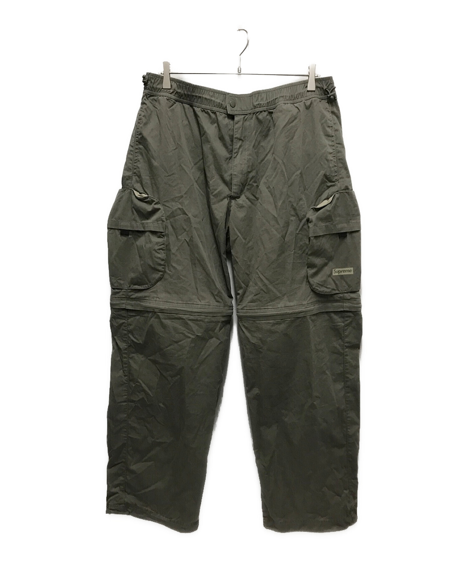 SUPREME (シュプリーム) Cargo Zip Cinch Pant/2WAY カーキ サイズ:L