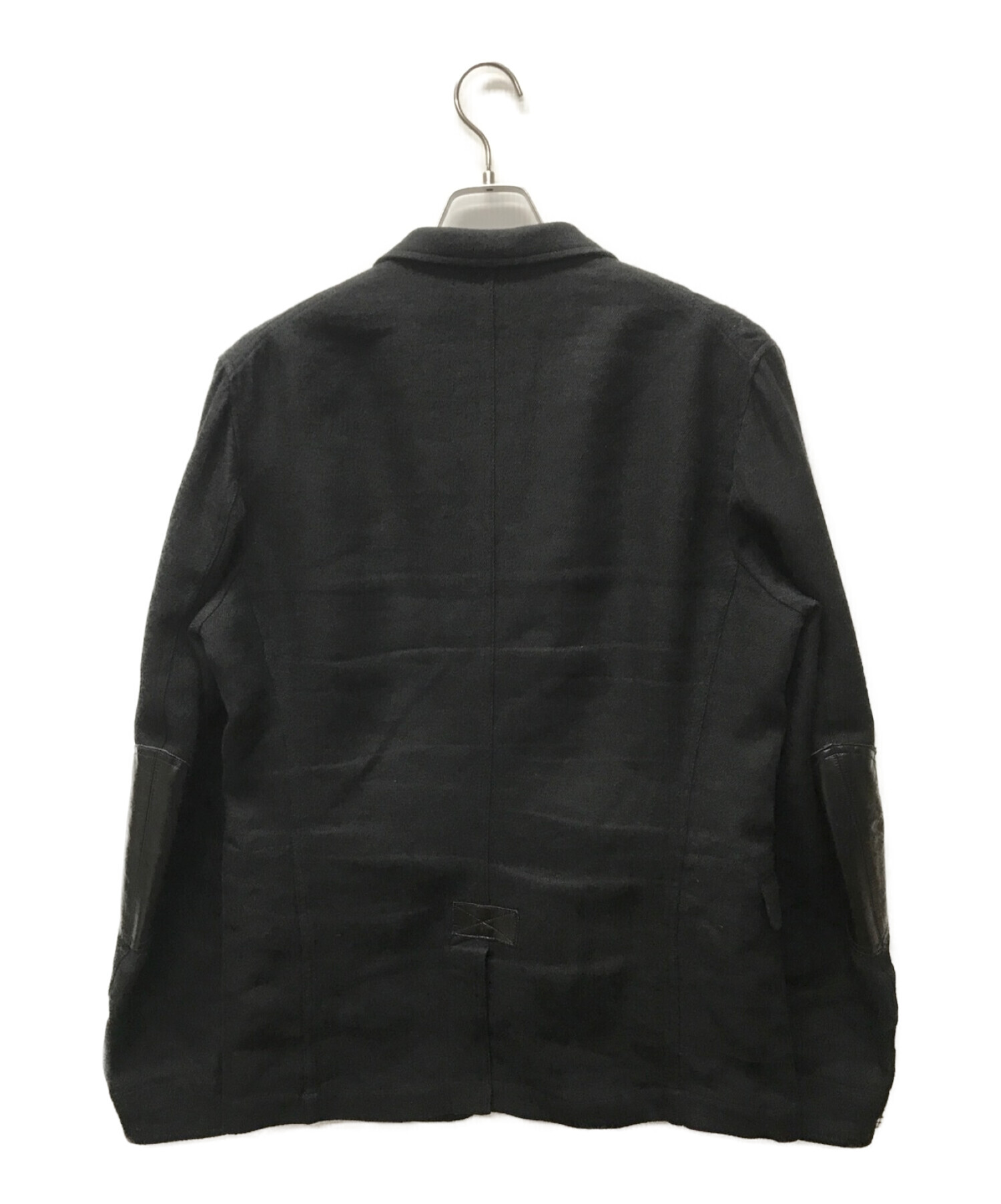 COMME des GARCONS JUNYA WATANABE MAN (コム デ ギャルソン ジュンヤ ワタナベ マン)  エルボーパッチウールジャケット ブラック サイズ:XL