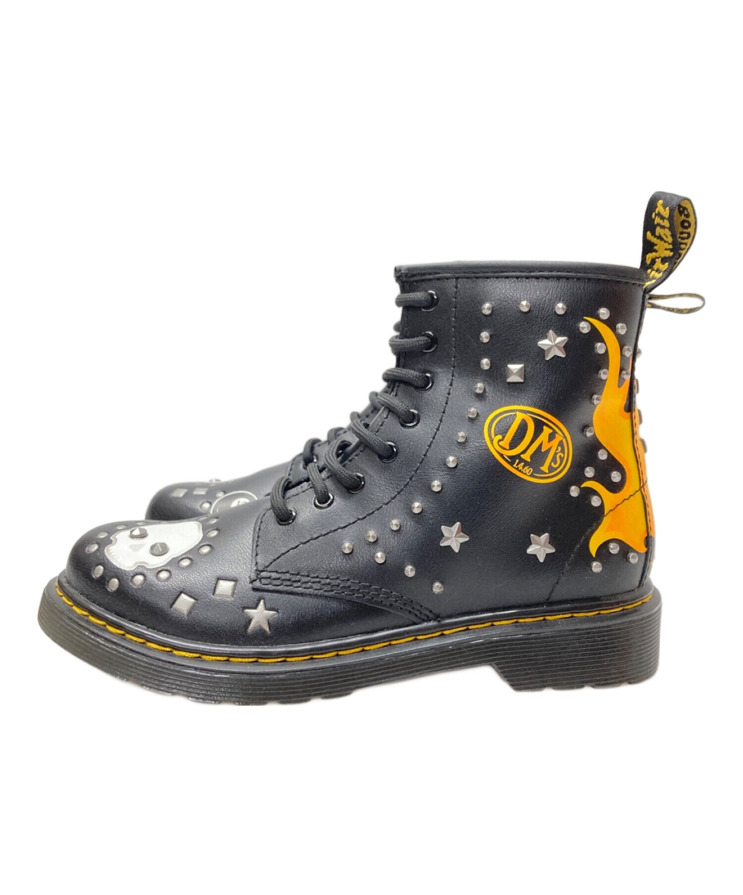 中古・古着通販】Dr.Martens (ドクターマーチン) スタッズレースアップブーツ ブラック サイズ:UK2 未使用品｜ブランド・古着通販  トレファク公式【TREFAC FASHION】スマホサイト