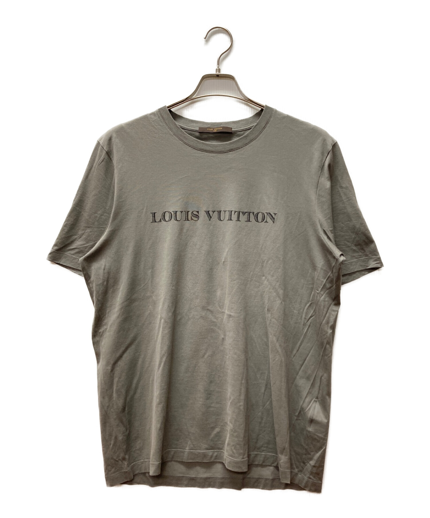 LOUIS VUITTON (ルイ ヴィトン) プリントTシャツ グレー サイズ:XL