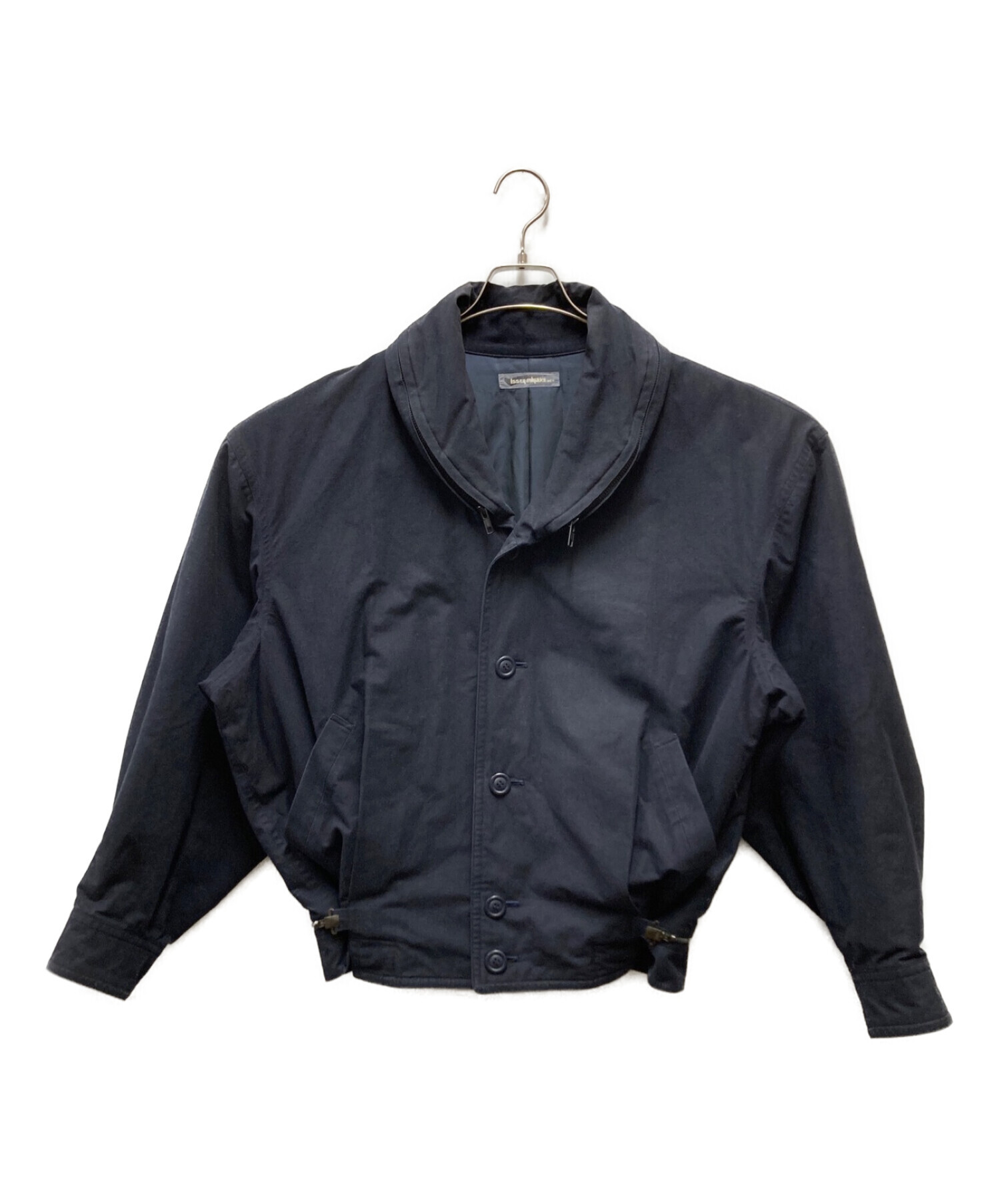 ISSEY MIYAKE MEN (イッセイミヤケメン) デザインジップジャケット ブラック サイズ:M