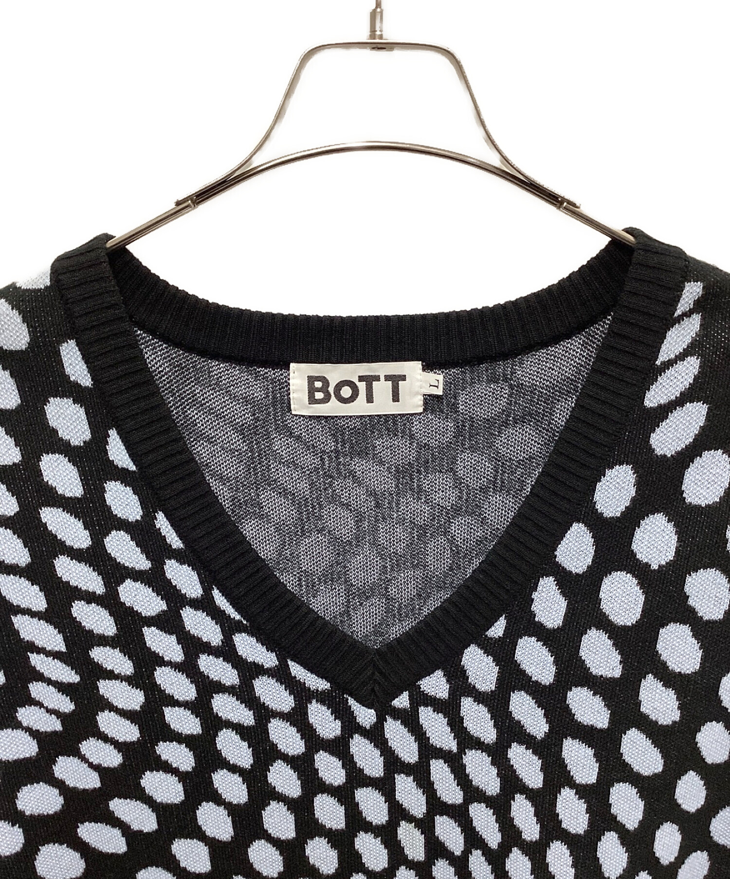 BoTT (ボット) SODA KNIT VEST ブラック サイズ:L