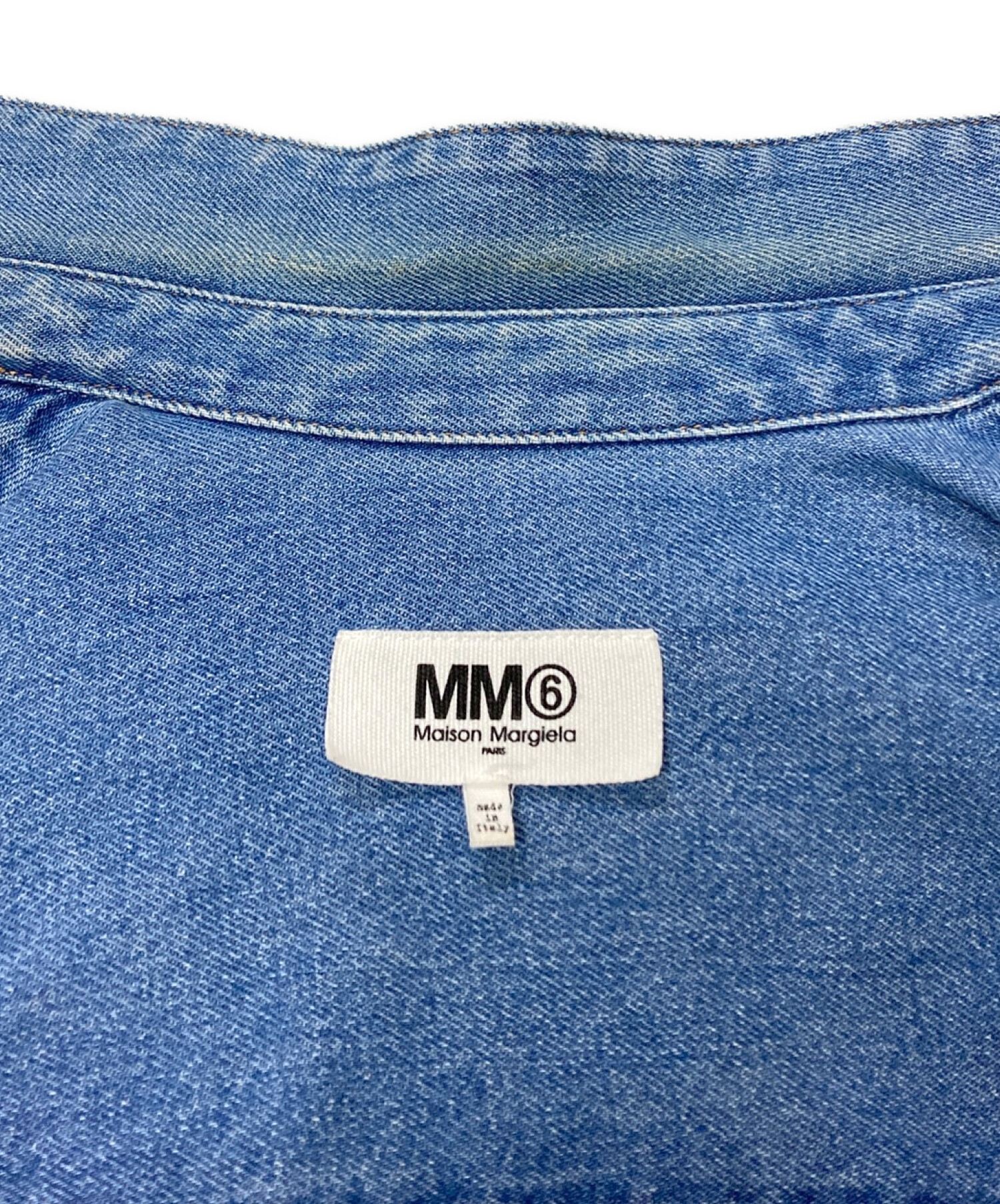 MM6 Maison Margiela (エムエムシックス メゾンマルジェラ) オーバーサイズ デニムジャケット インディゴ サイズ:38