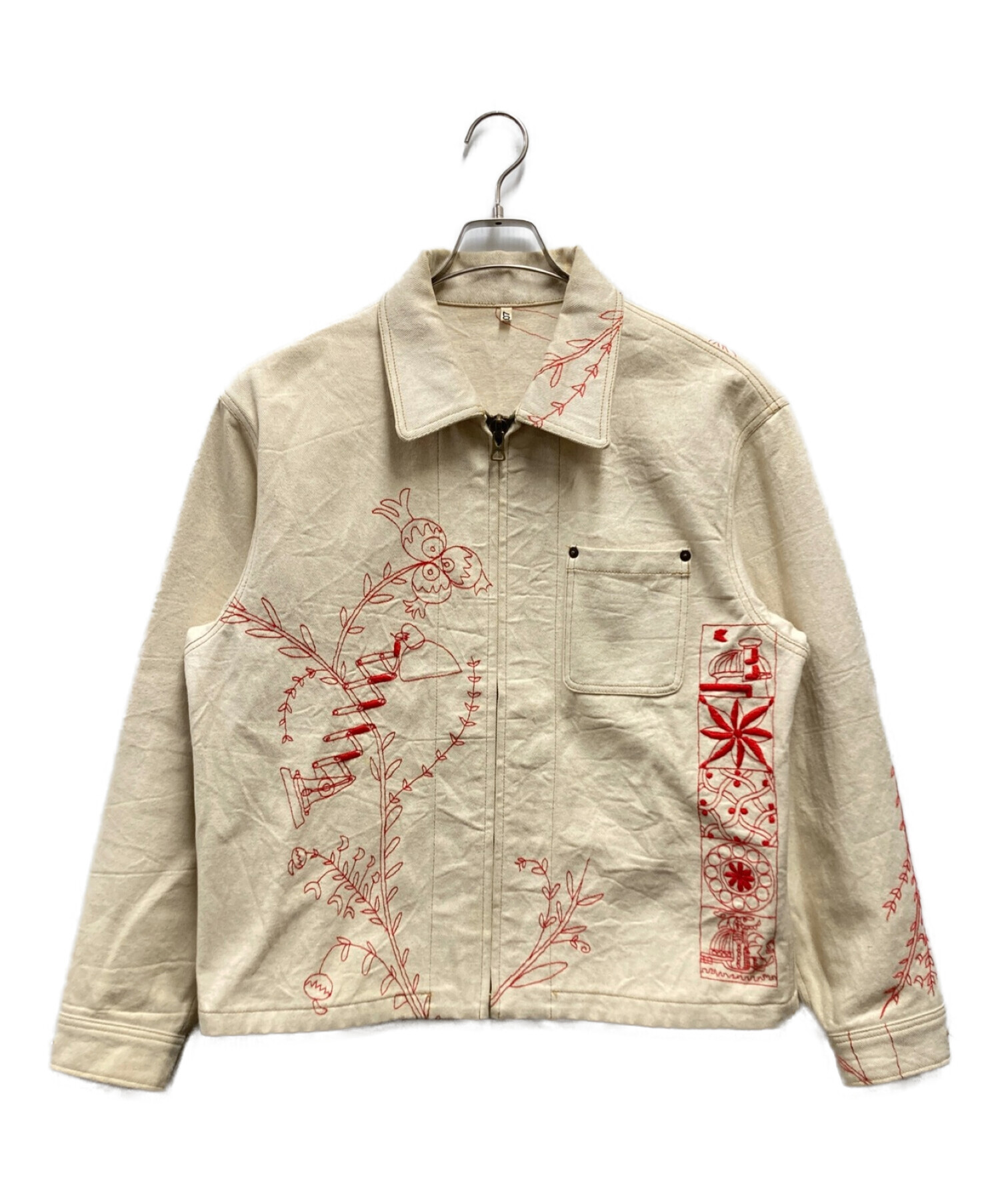 KHOKI (コッキ) suzani collage jacket アイボリー サイズ:2