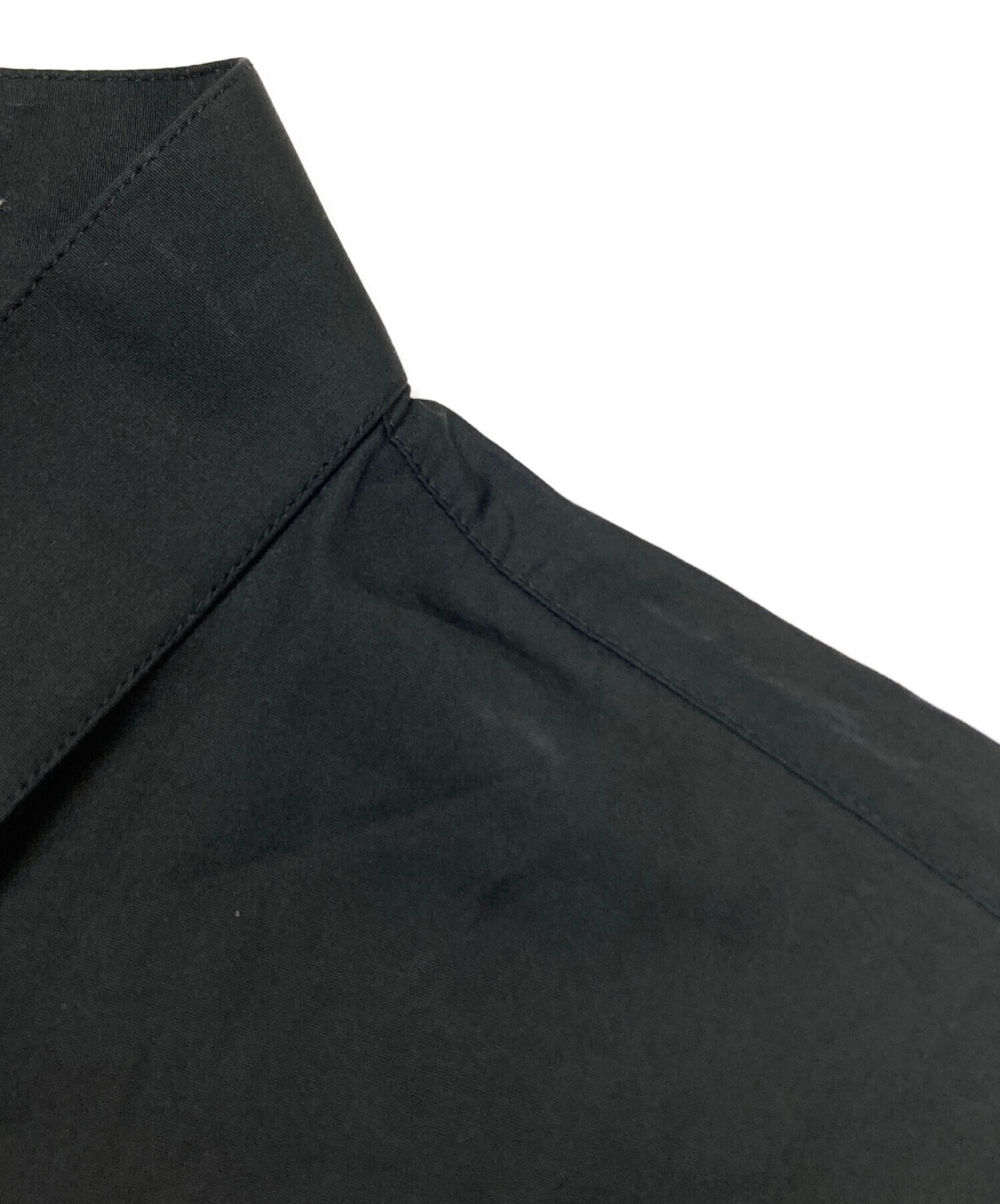 DIOR HOMME (ディオール オム) コットンロングスリーブシャツ ブラック サイズ:37