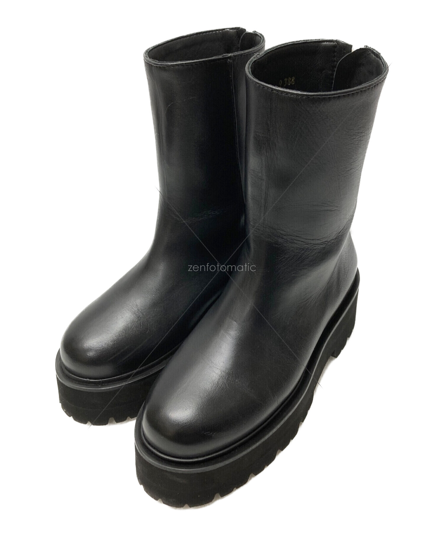 Caminando (カミナンド) TREK SOLE BACKZIP BOOTS ブラック サイズ:5