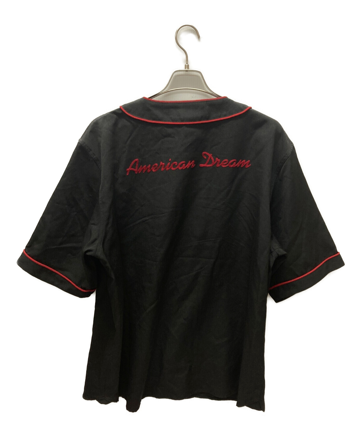 中古・古着通販】DAIRIKU (ダイリク) Baseball Shirt ブラック×レッド サイズ:Free｜ブランド・古着通販  トレファク公式【TREFAC FASHION】スマホサイト