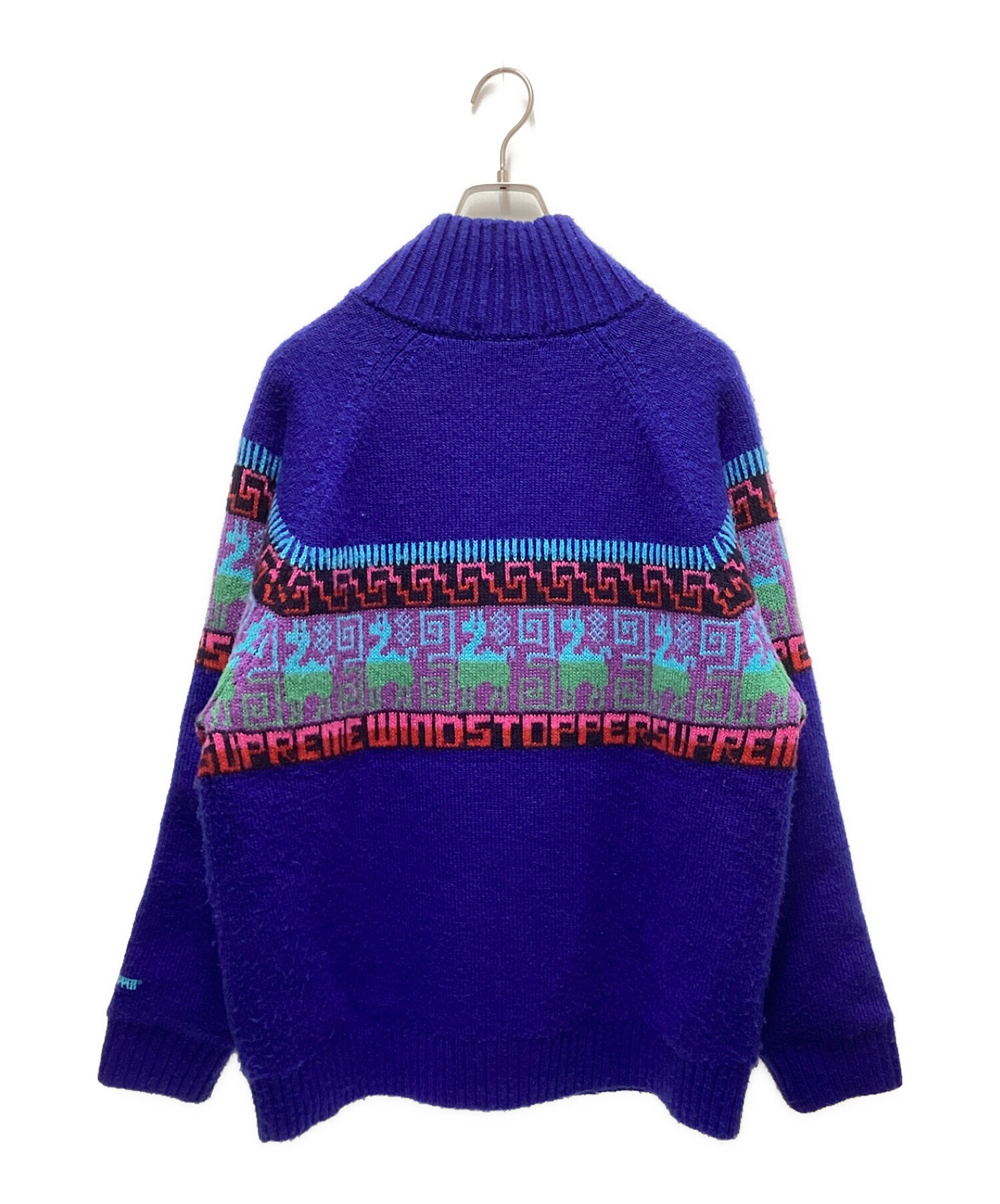 SUPREME (シュプリーム) chullo windstopper zipup sweater ブルー サイズ:L