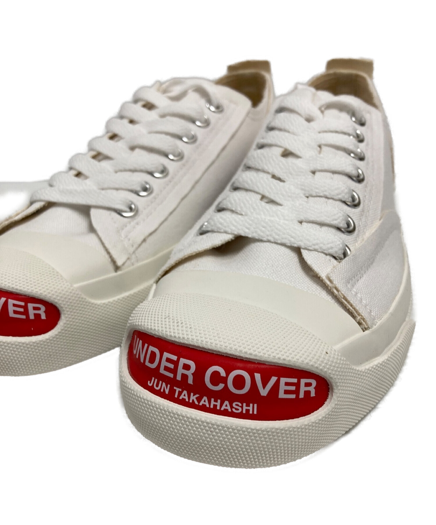 UNDERCOVER (アンダーカバー) TOE LOGO CANVAS SNEAKER ホワイト サイズ:XS