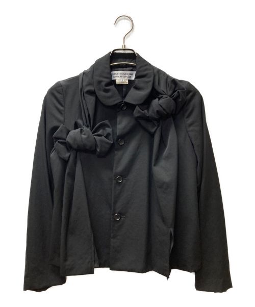 【中古・古着通販】COMME des GARCONS COMME des GARCONS (コムデギャルソン コムデギャルソン) リボンデザイン ジャケット ブラック サイズ:S｜ブランド・古着通販 トレファク公式【TREFAC FASHION】スマホサイト