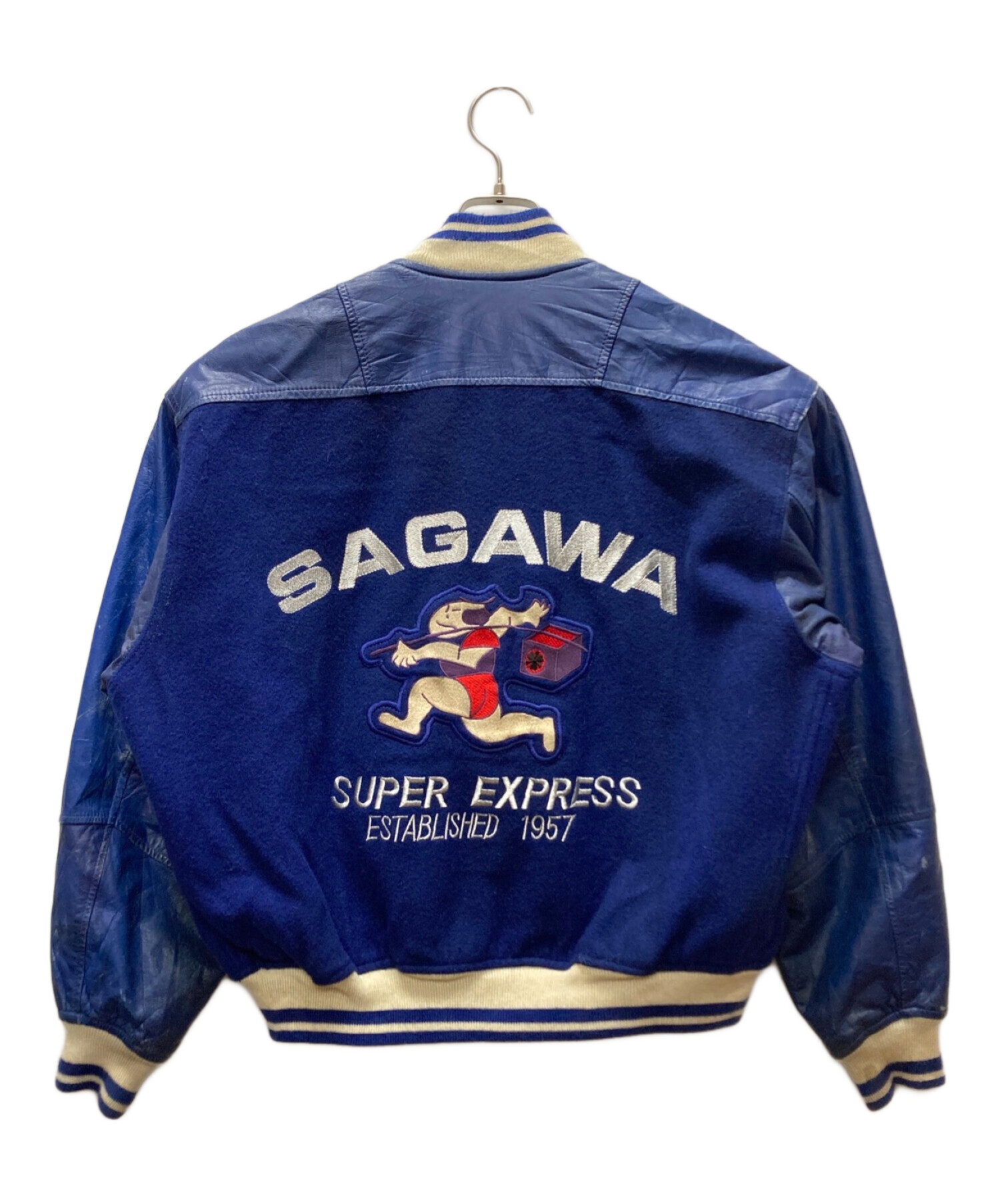 sagawa (サガワ) 切替スタジャン ブルー サイズ:L