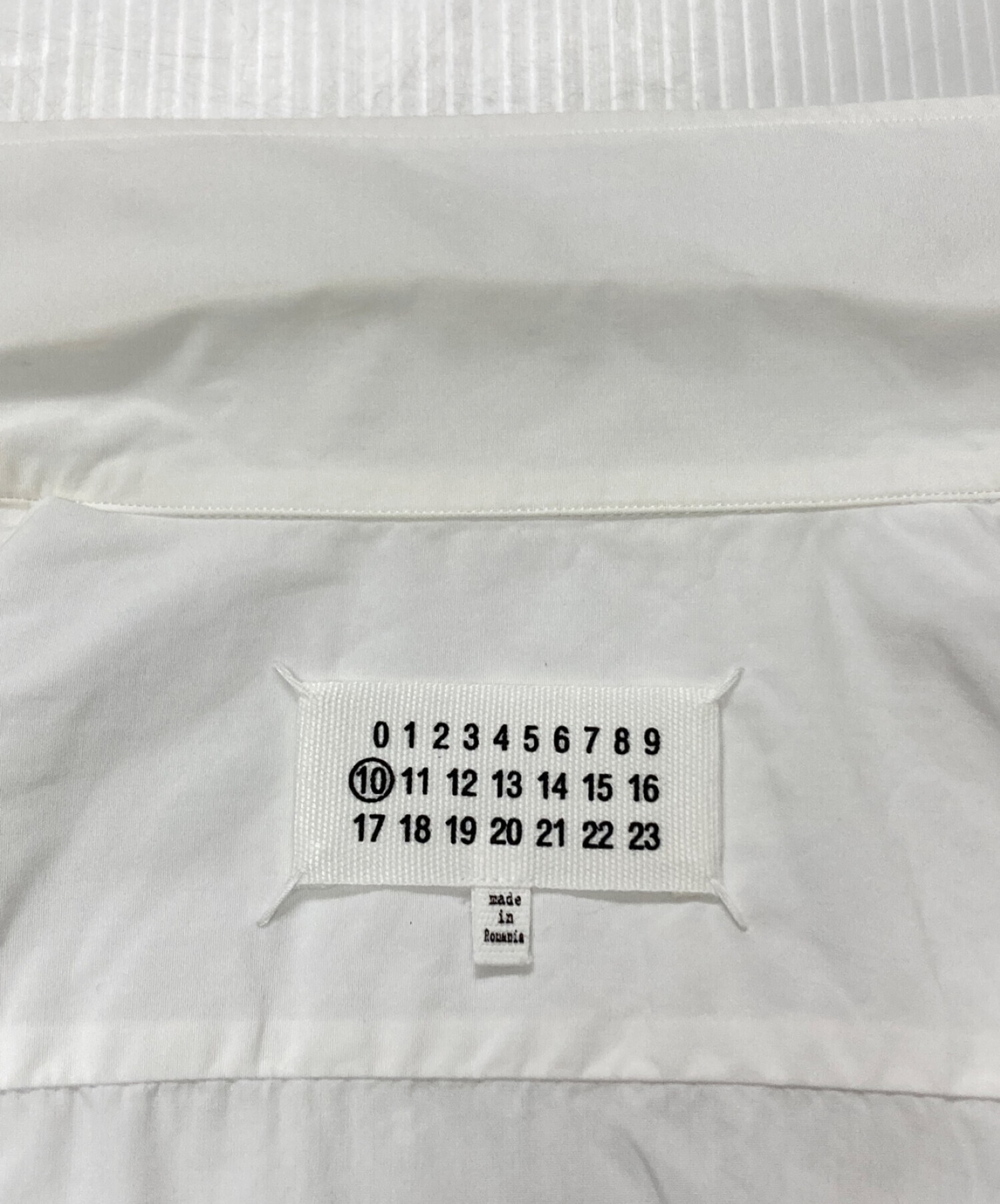 中古・古着通販】Maison Margiela (メゾンマルジェラ) オープンカラーシャツ ホワイト サイズ:39｜ブランド・古着通販  トレファク公式【TREFAC FASHION】スマホサイト