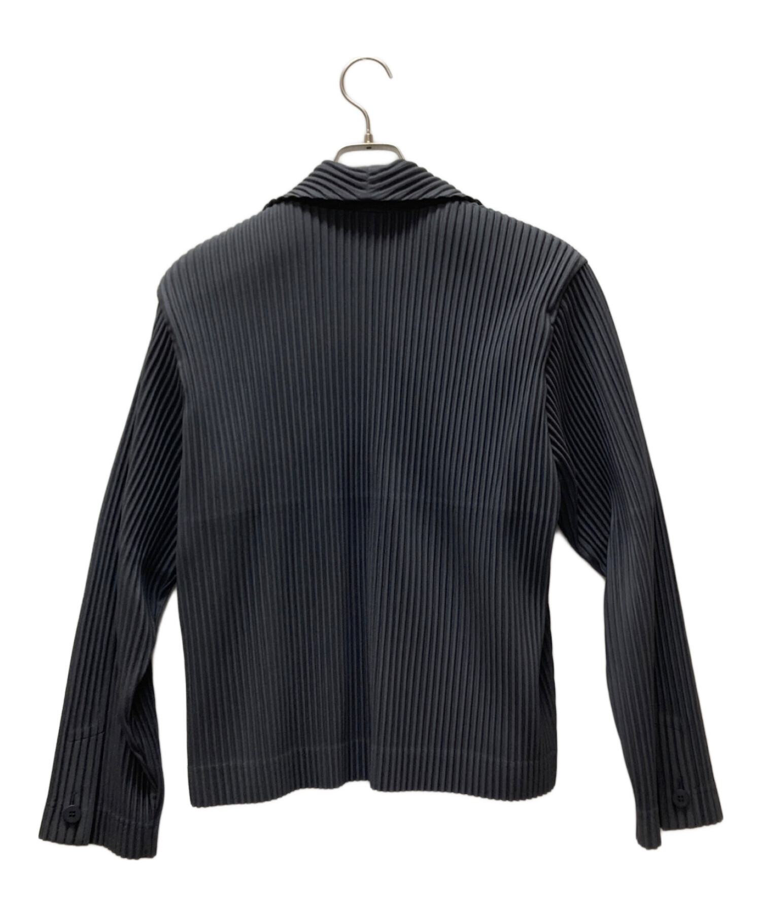 HOMME PLISSE ISSEY MIYAKE (オムプリッセ イッセイ ミヤケ) TAILORED PLEATS 2 JACKET  チャコールグレー サイズ:1