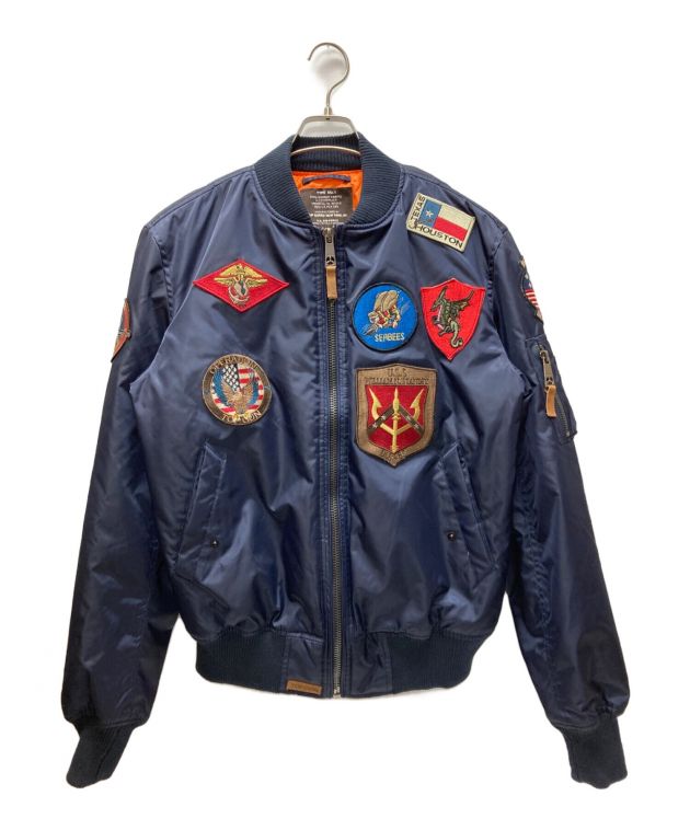 中古・古着通販】TOPGUN (トップガン) MA-1 ワッペン フライトジャケット ネイビー サイズ:M｜ブランド・古着通販  トレファク公式【TREFAC FASHION】スマホサイト