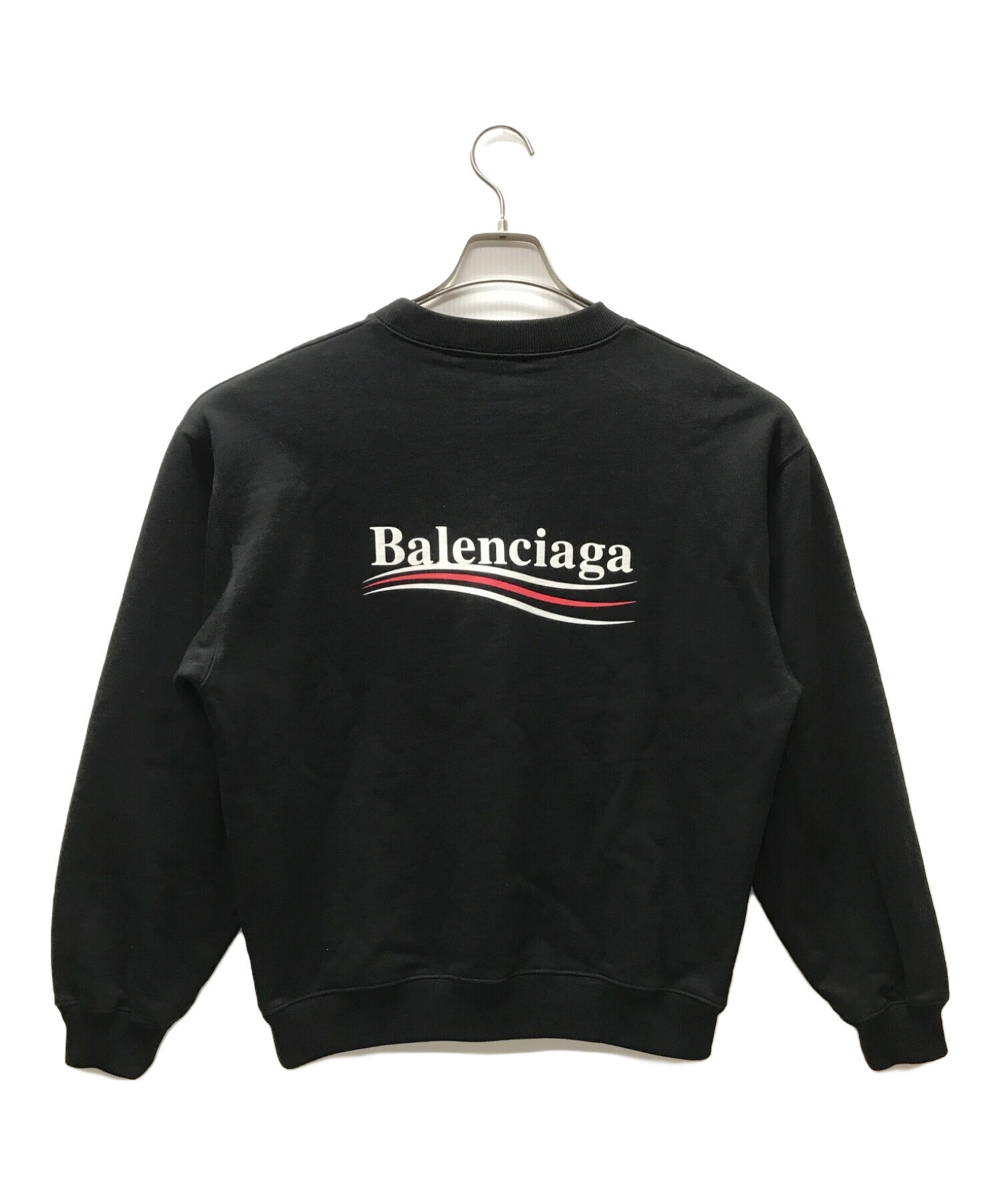 BALENCIAGA (バレンシアガ) キャンペーンロゴスウェット ブラック サイズ:S