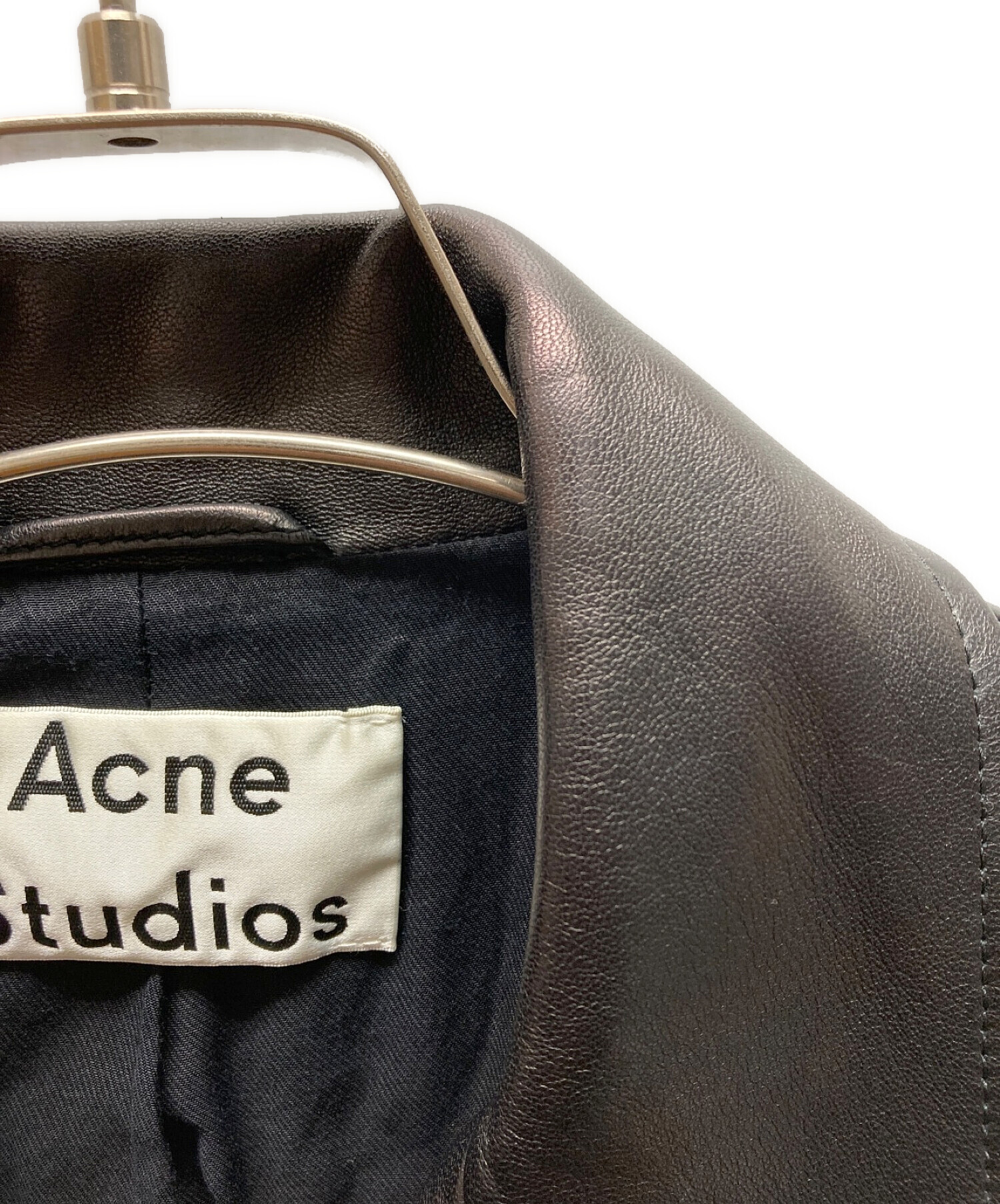 Acne studios (アクネ ストゥディオス) レザージャケット ブラック サイズ:34