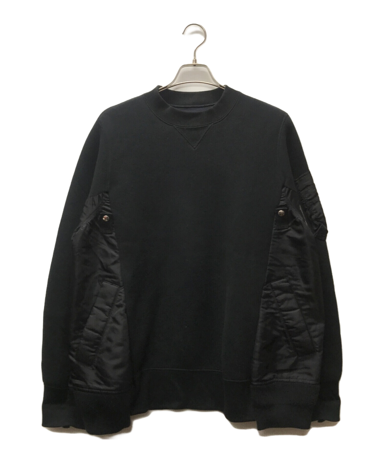 中古・古着通販】sacai (サカイ) Sponge Sweat MA-1 Pullover ブラック ...