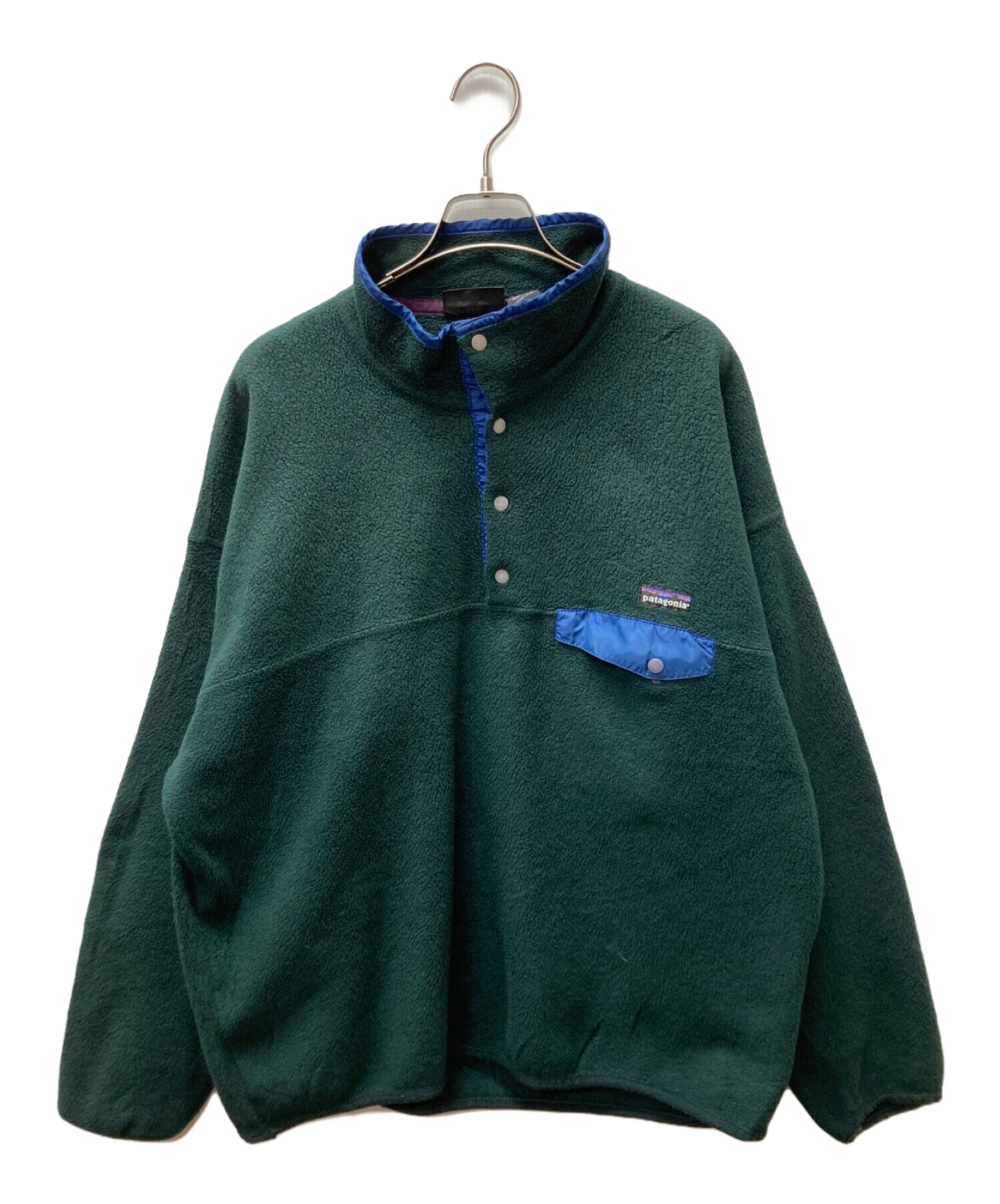 Patagonia (パタゴニア) 雪無しタグ シンチラスナップTプルオーバー グリーン サイズ:XL