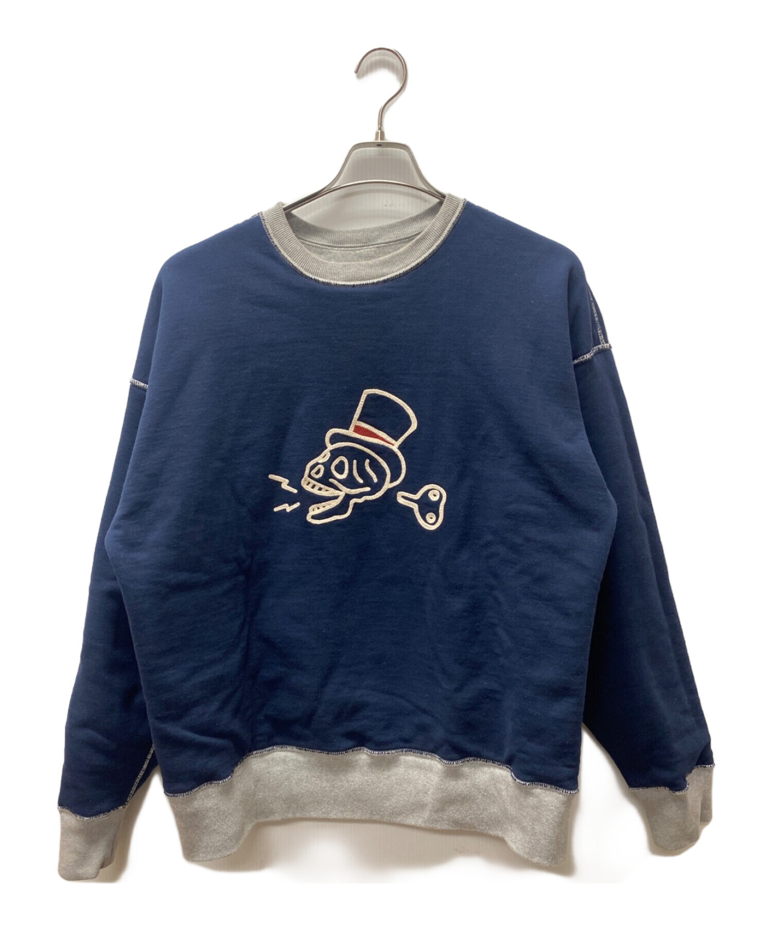 中古・古着通販】WEIRDO (ウィアード) WIND-UP - REVERSIBLE SWEAT リバーシブルスウェット グレー×ネイビー  サイズ:Ｌ｜ブランド・古着通販 トレファク公式【TREFAC FASHION】スマホサイト