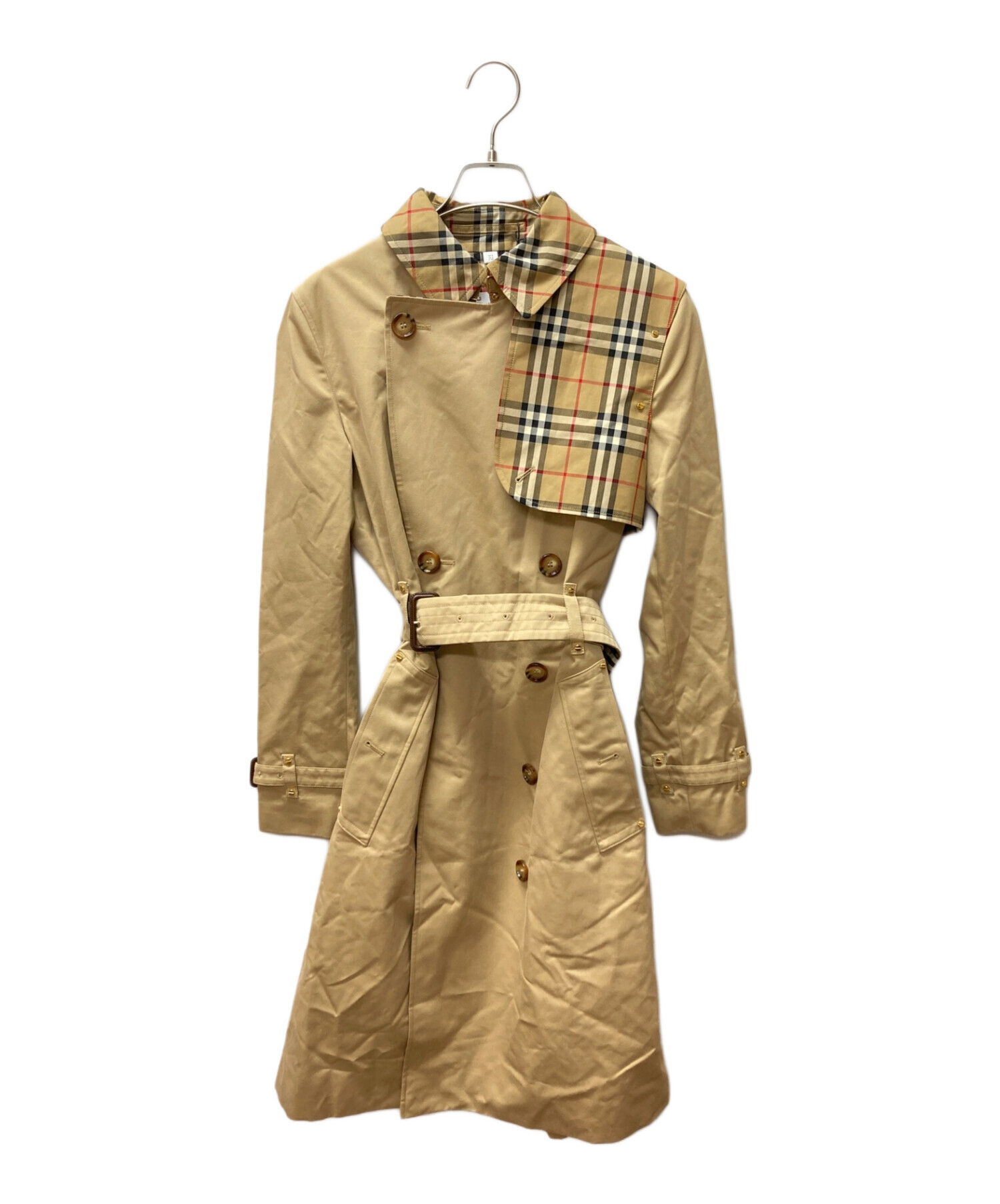 中古・古着通販】BURBERRY (バーバリー) ヴィンテージチェックパネルトレンチコート ベージュ サイズ:40｜ブランド・古着通販  トレファク公式【TREFAC FASHION】スマホサイト