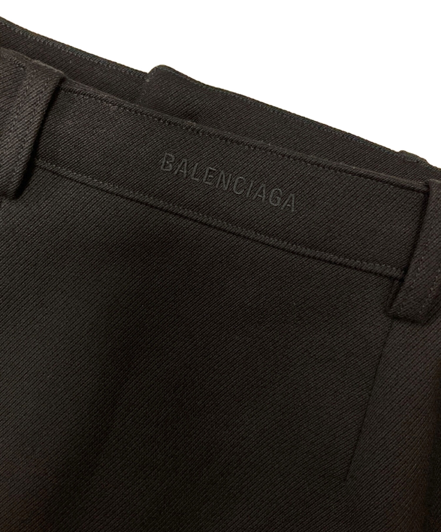 BALENCIAGA (バレンシアガ) ウール ボタン タイト スカート ブラック サイズ:34