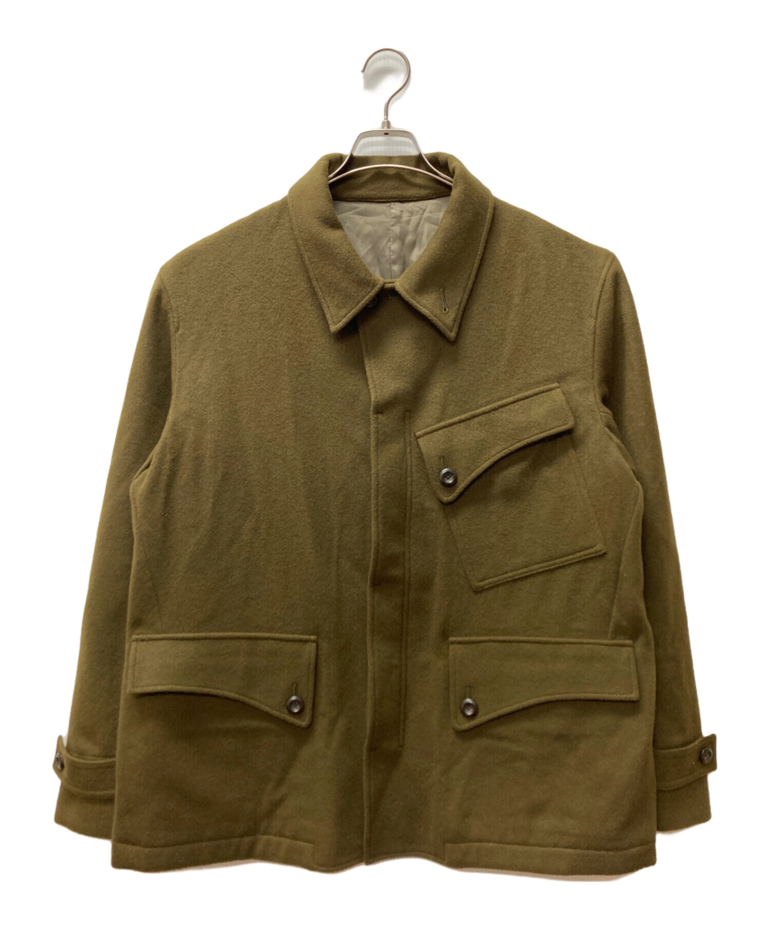 中古・古着通販】Ujoh (ウジョー) TAND COLLAR COAT オリーブ サイズ:3｜ブランド・古着通販 トレファク公式【TREFAC  FASHION】スマホサイト