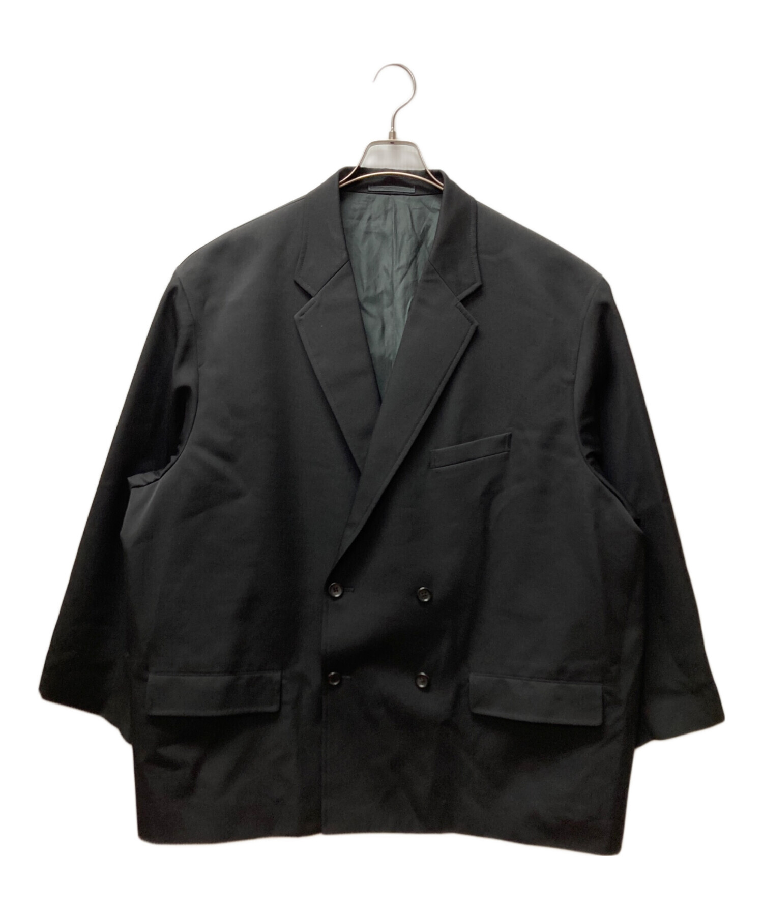 中古・古着通販】Graphpaper (グラフペーパー) Scale Off Wool Double Jacket ブラック サイズ:FREE｜ブランド・古着通販  トレファク公式【TREFAC FASHION】スマホサイト