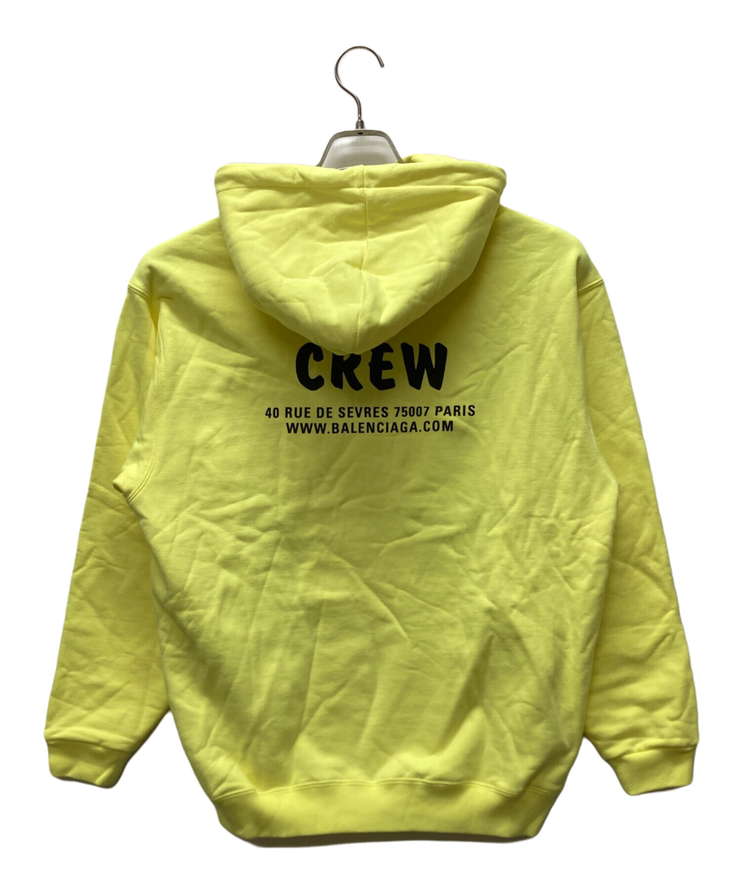 中古・古着通販】BALENCIAGA (バレンシアガ) CREW HOODIE イエロー サイズ:XS｜ブランド・古着通販  トレファク公式【TREFAC FASHION】スマホサイト