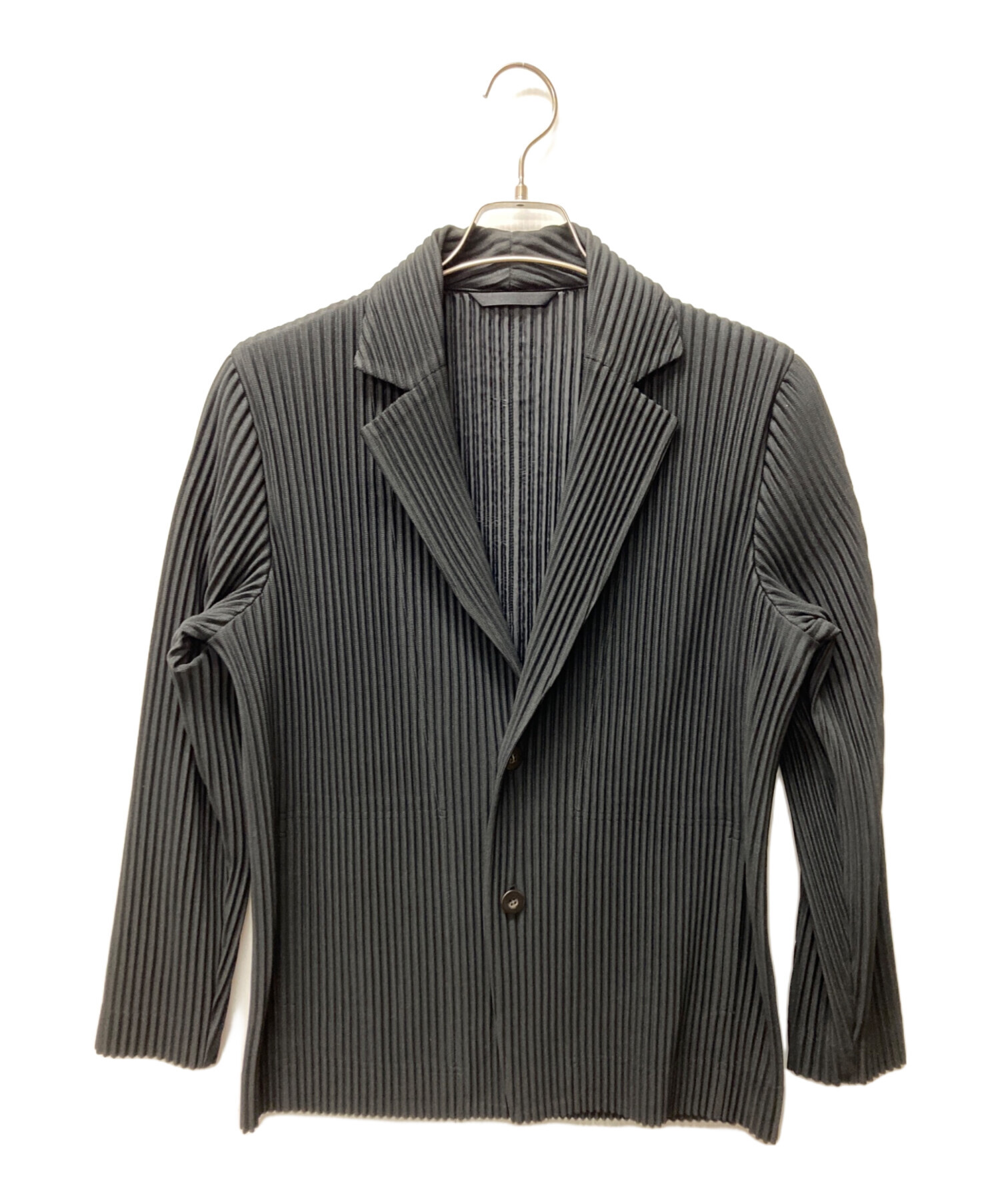 中古・古着通販】HOMME PLISSE ISSEY MIYAKE (オムプリッセ イッセイ ミヤケ) プリーツ2Bジャケット ブラック  サイズ:1｜ブランド・古着通販 トレファク公式【TREFAC FASHION】スマホサイト