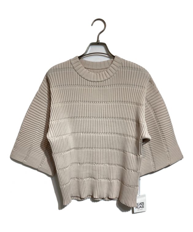 中古・古着通販】PLEATS PLEASE (プリーツプリーズ) JIGGLY KNIT ベージュ サイズ:下記参照｜ブランド・古着通販  トレファク公式【TREFAC FASHION】スマホサイト