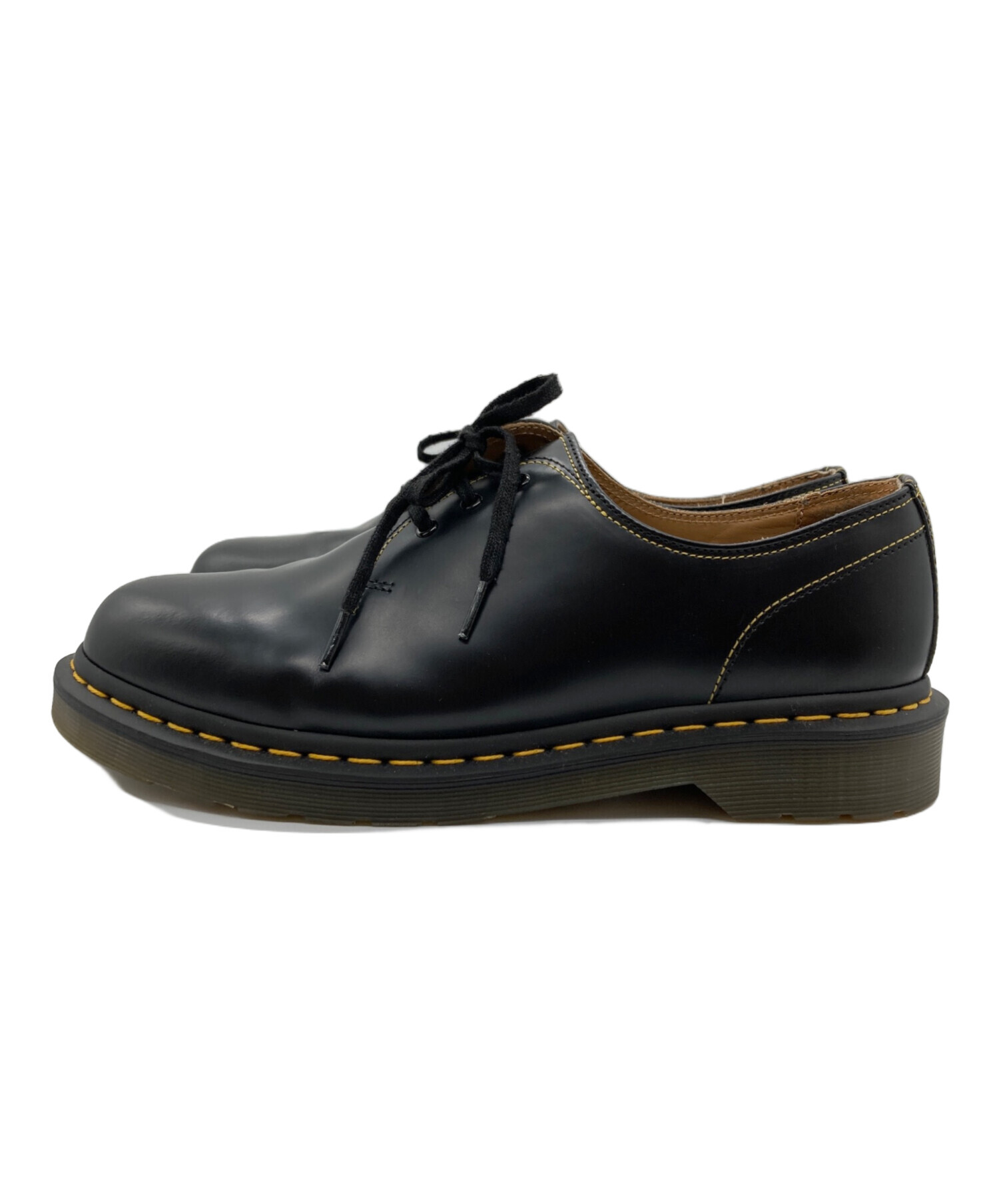 YOHJI YAMAMOTO (ヨウジヤマモト) Dr.Martens (ドクターマーチン) コラボ3ホールシューズ ブラック サイズ:10