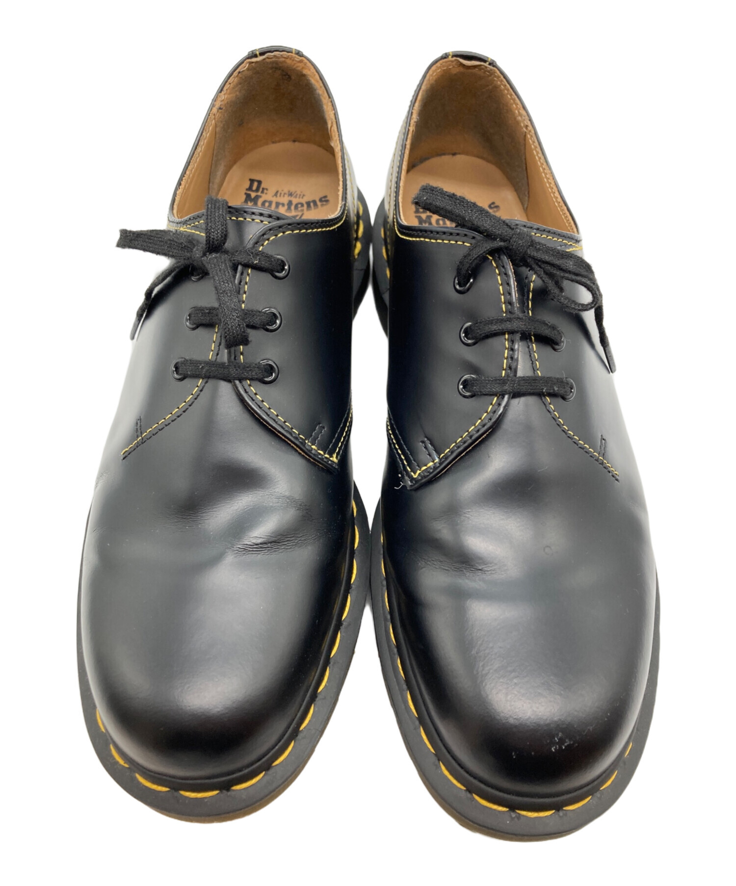 YOHJI YAMAMOTO (ヨウジヤマモト) Dr.Martens (ドクターマーチン) コラボ3ホールシューズ ブラック サイズ:10