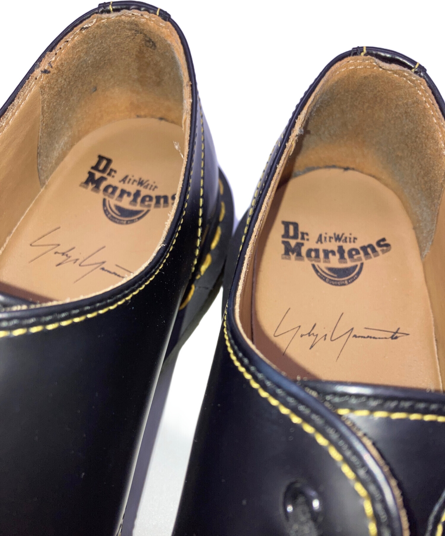 YOHJI YAMAMOTO (ヨウジヤマモト) Dr.Martens (ドクターマーチン) コラボ3ホールシューズ ブラック サイズ:10