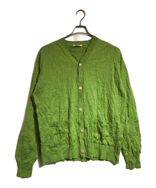 中古・古着通販】AURALEE (オーラリー) WRINKLED DRY COTTON KNIT CARDIGAN グリーン サイズ:4｜ブランド・古着通販  トレファク公式【TREFAC FASHION】スマホサイト