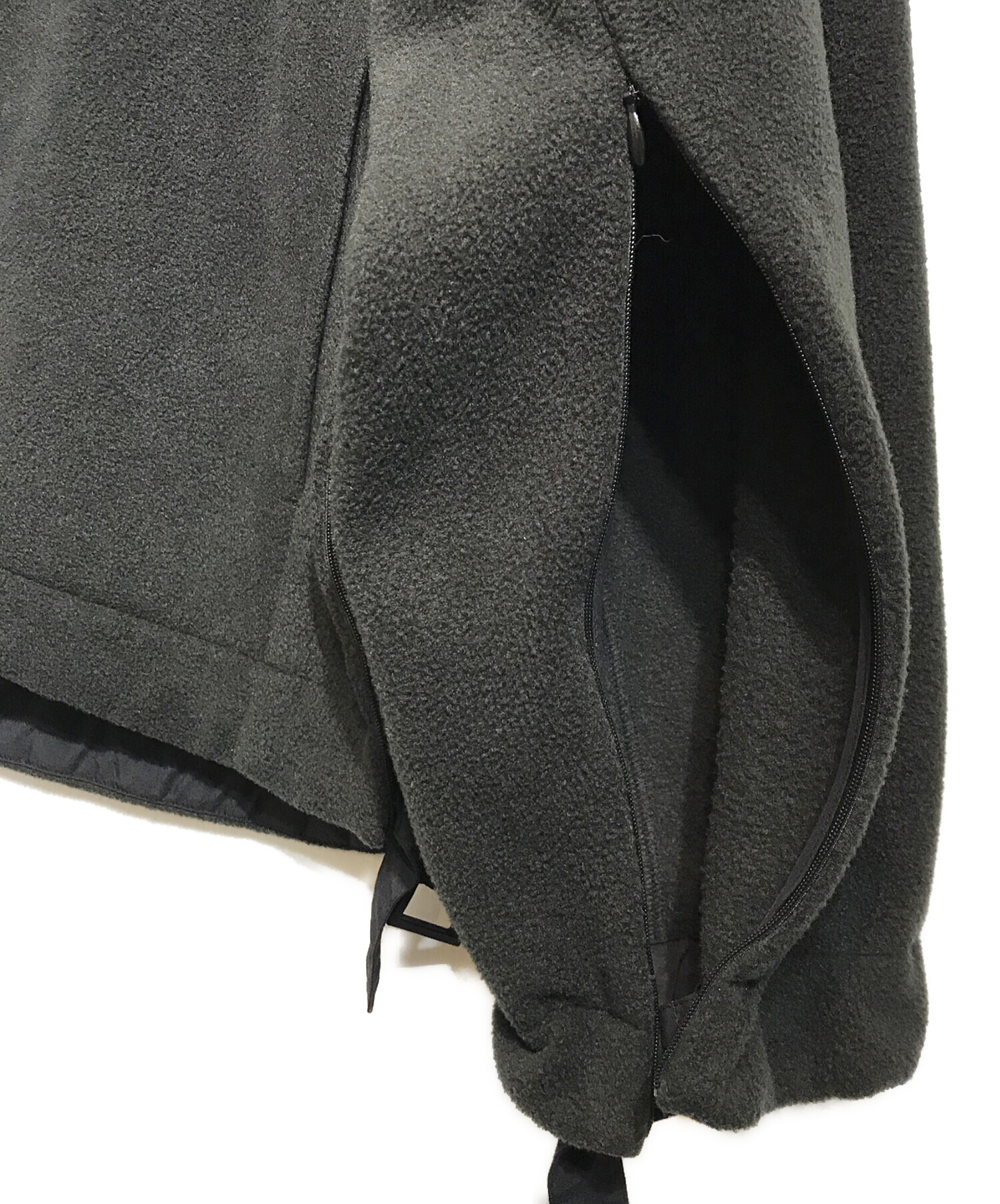 stein (シュタイン) OVER SLEEVE SLASH FLEECE TOP ブラック サイズ:Ｓ