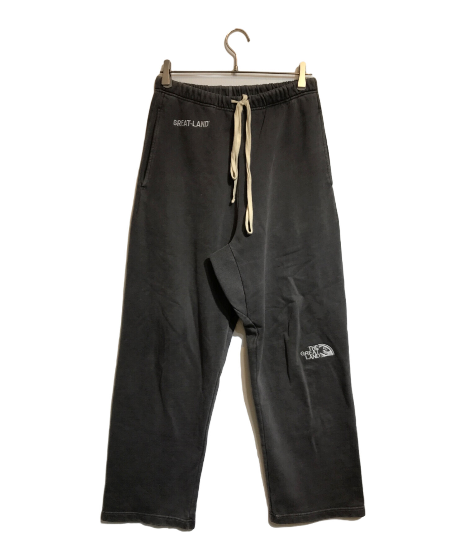 GreatLand (グレートランド) FLARE SWEAT PANT グレー サイズ:L