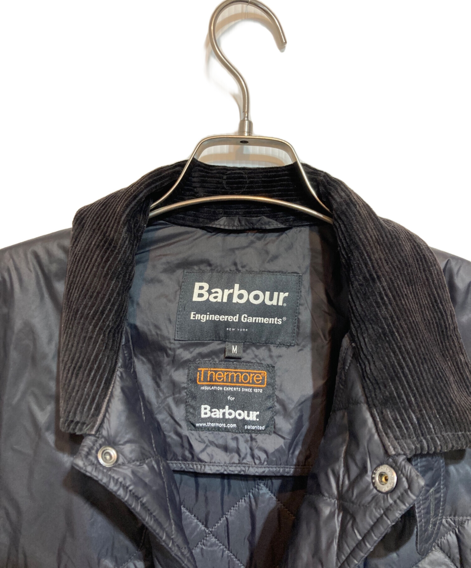 中古・古着通販】Barbour (バブアー) Engineered Garments (エンジニアド ガーメンツ) キルティングジャケット ブラック  サイズ:M｜ブランド・古着通販 トレファク公式【TREFAC FASHION】スマホサイト