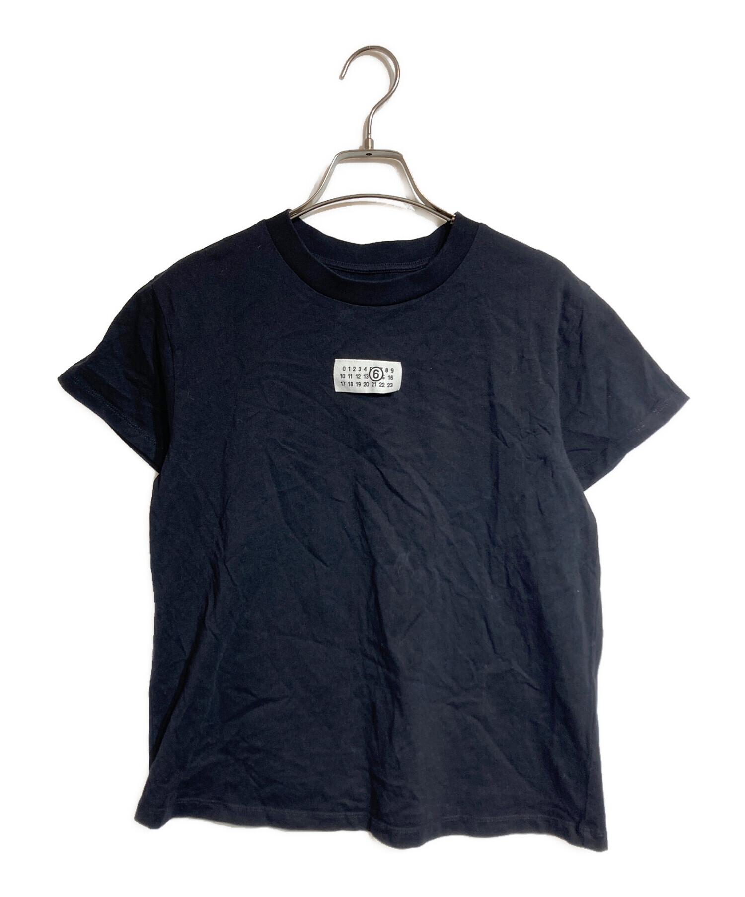 中古・古着通販】MM6 Maison Margiela (エムエムシックス メゾンマルジェラ) T-SHIRT ブラック サイズ:Ｍ｜ブランド・古着通販  トレファク公式【TREFAC FASHION】スマホサイト