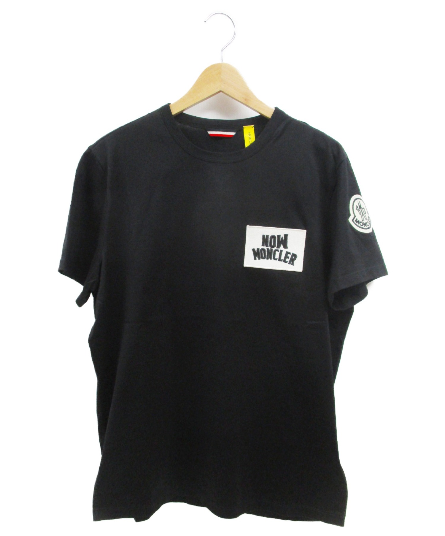 MONCLER (モンクレール) NOW MONCLER MAGLIA T-SHIRT ブラック サイズ:L 未使用品 SCOM-18-1550