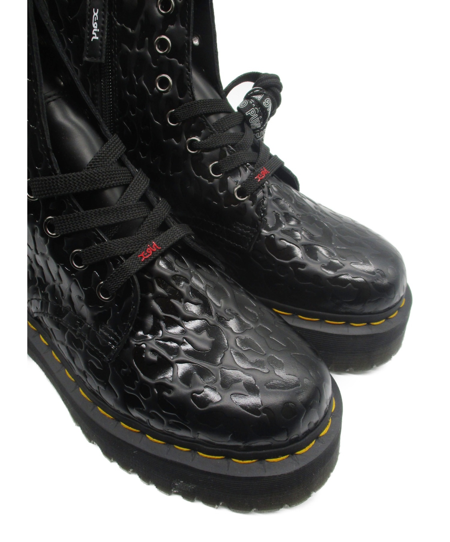 Dr.Martens (ドクターマーチン) コラボ8ホールブーツ ブラック サイズ:24㎝ 未使用品