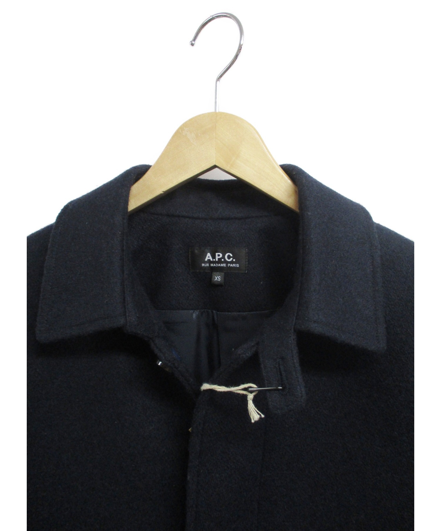 中古・古着通販】A.P.C. (アーペーセー) ウールコート ネイビー サイズ