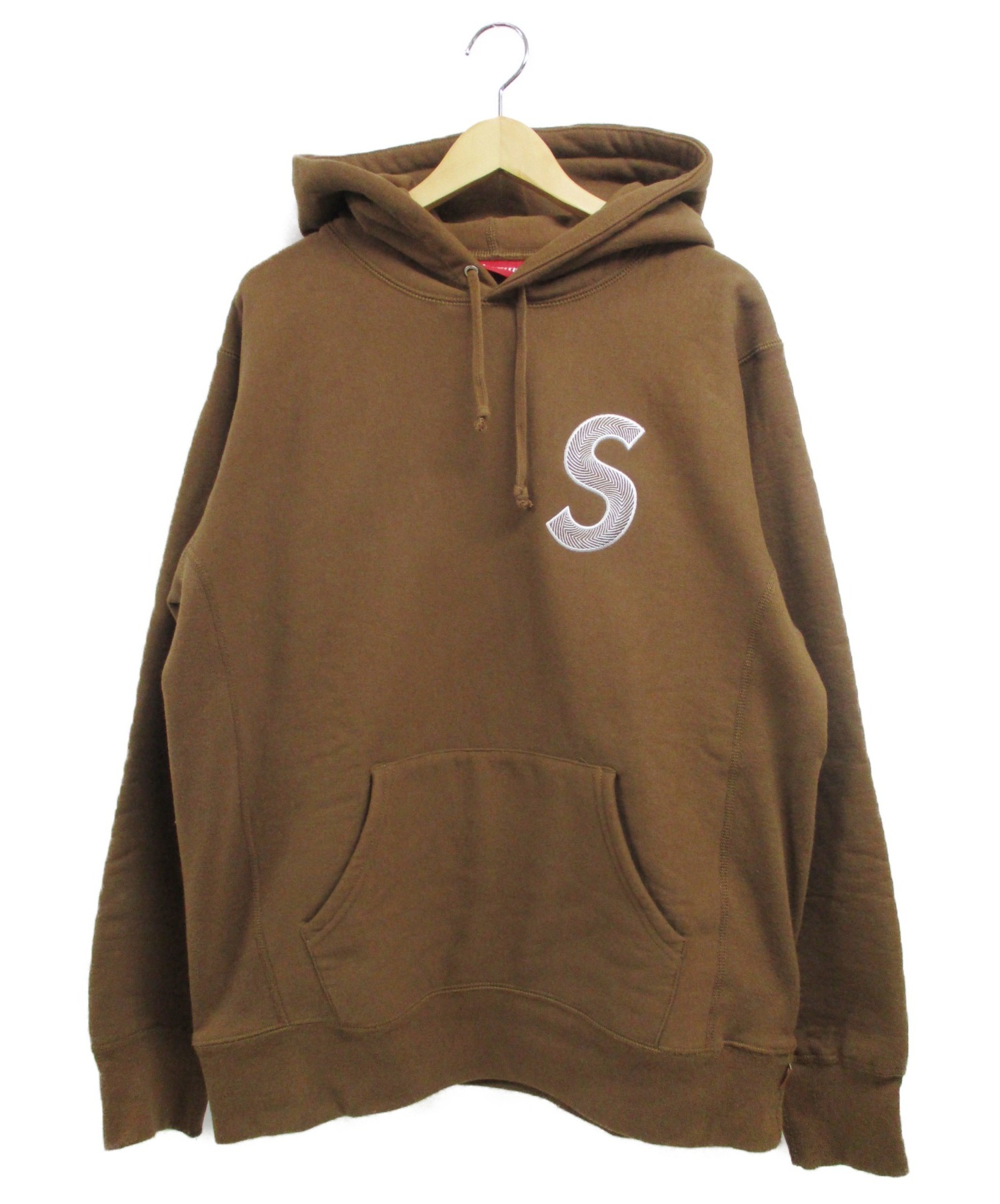 Supreme (シュプリーム) 18AW S Logo Hooded Sweatshirt ブラウン サイズ:L