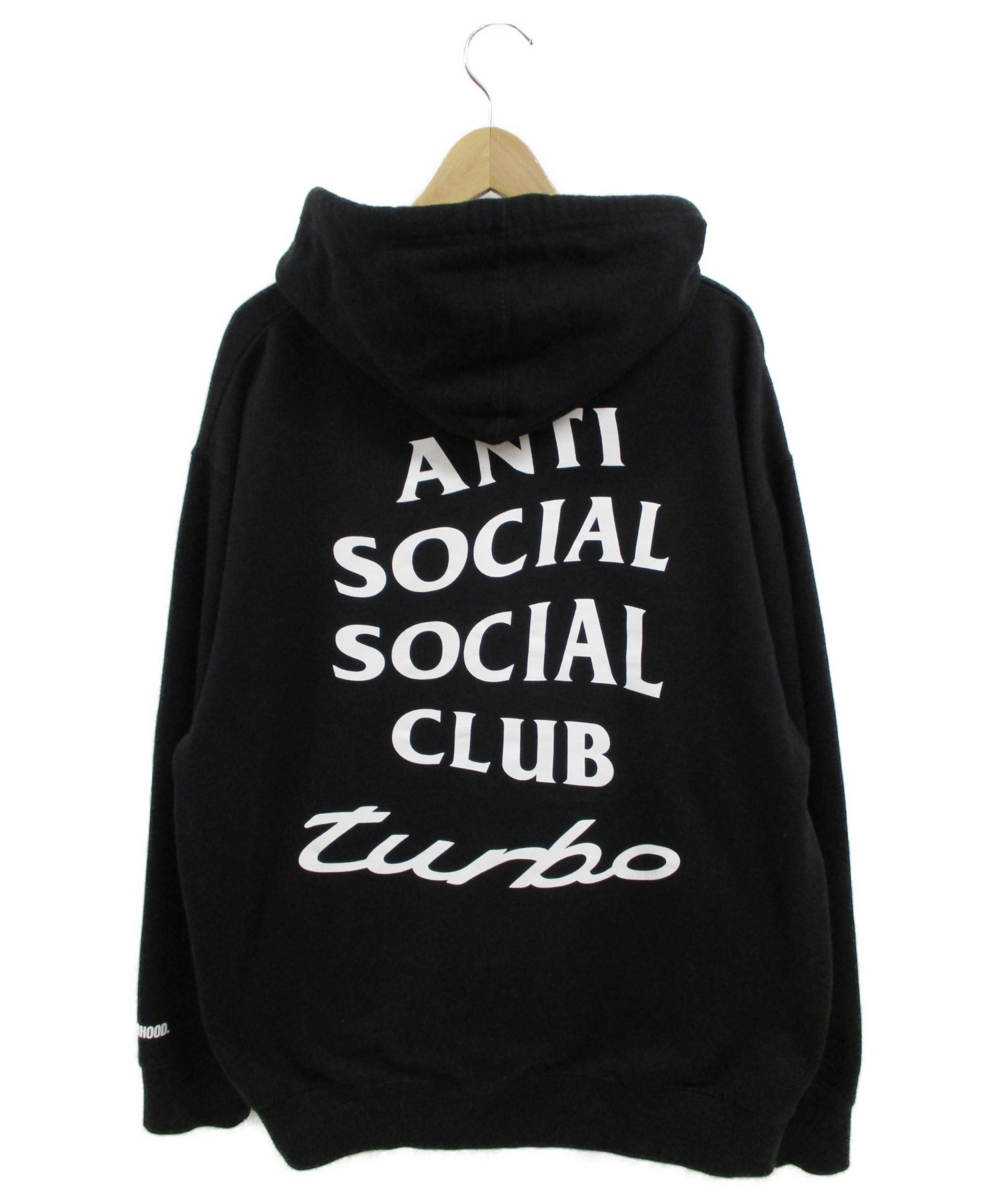 ANTI SOCIAL SOCIAL CLUB×NEIGHBORHOOD (アンチソーシャルソーシャルクラブ ネイバーフッド) コラボパーカー  ブラック サイズ:L