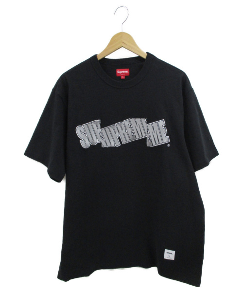 supreme cutlogo black crewneck | hartwellspremium.com