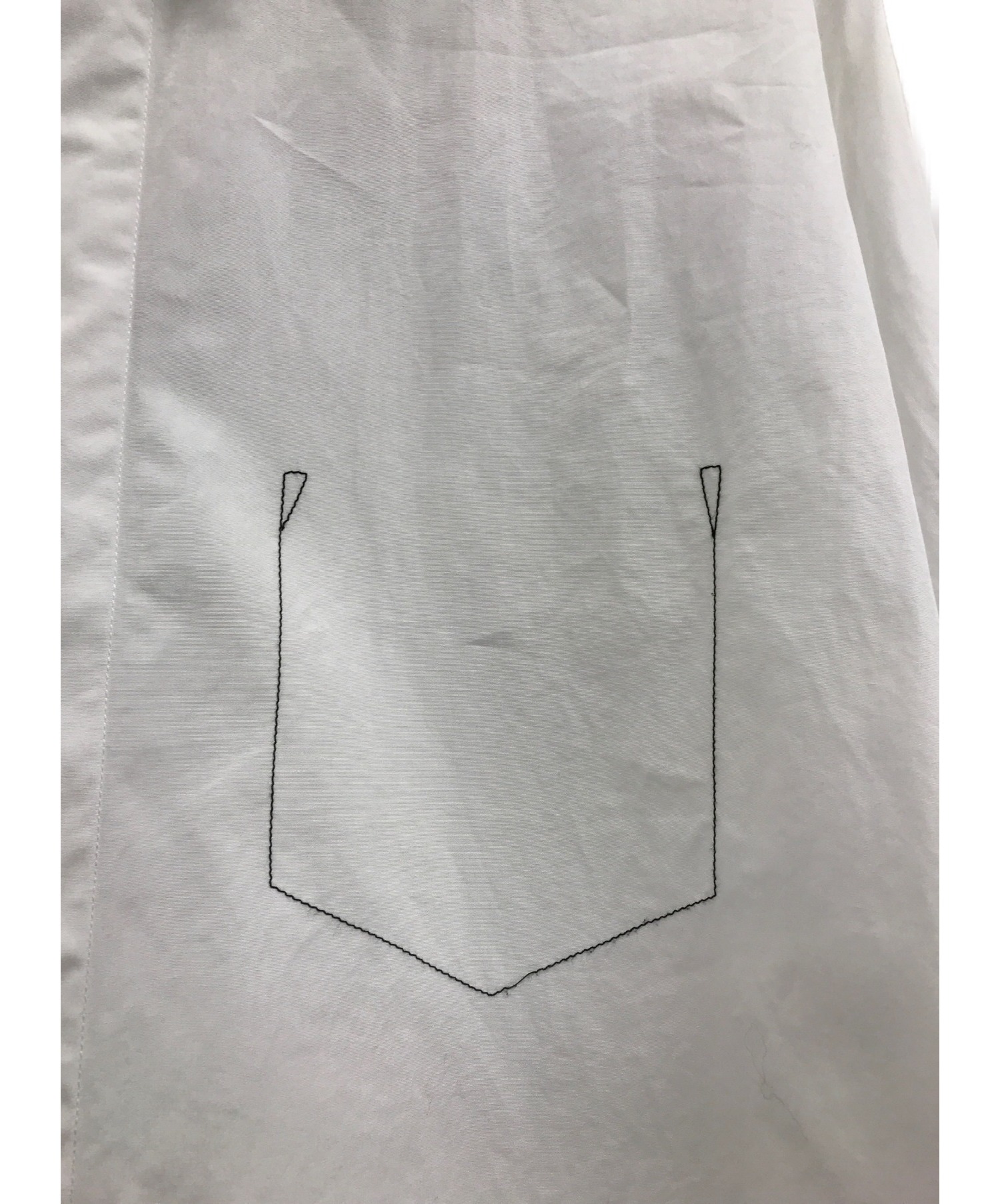 Maison Margiela (メゾンマルジェラ) White Cotton Outline Shirt ホワイト サイズ:39