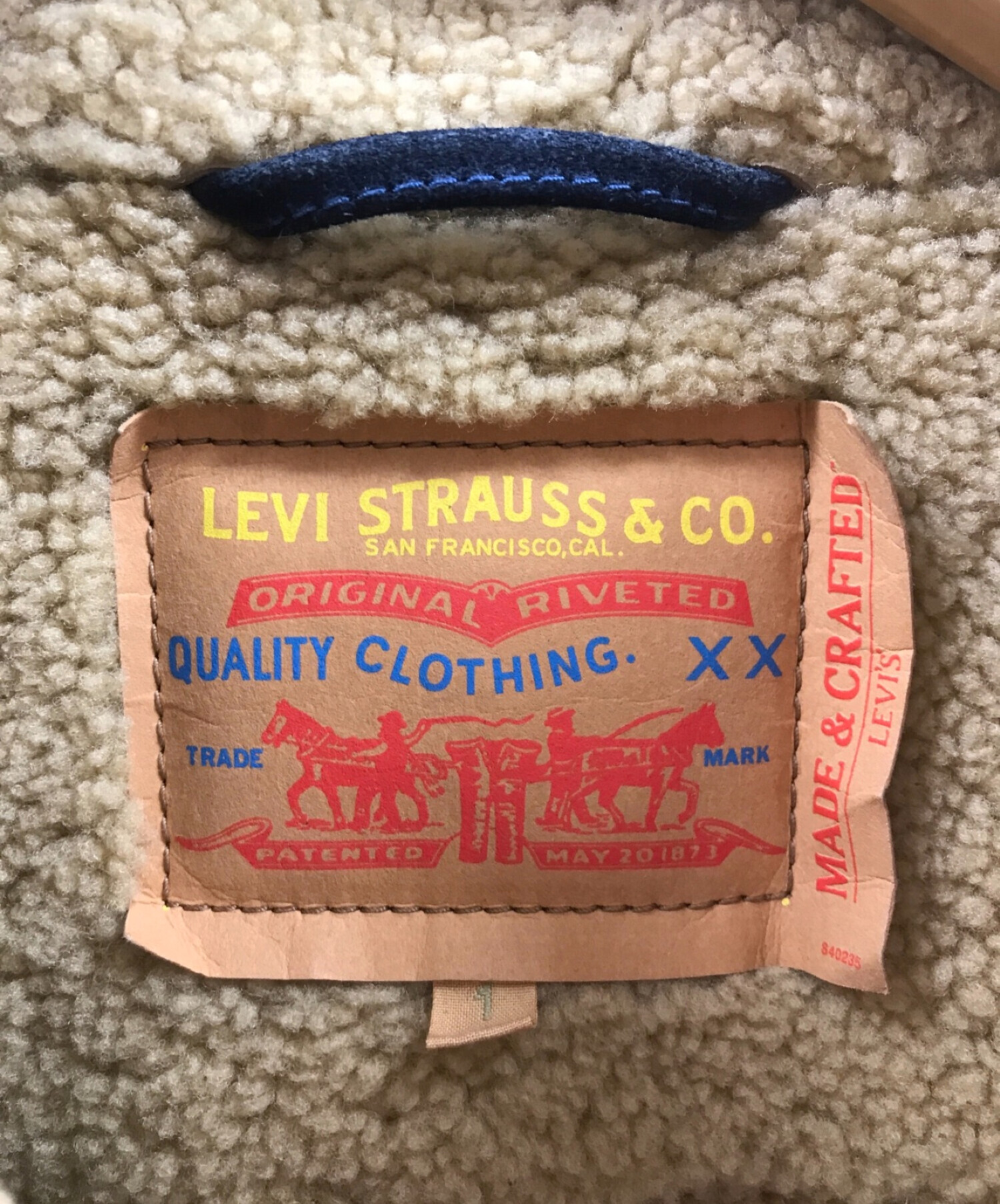 中古・古着通販】LEVI'S (リーバイス) 3rdスウェードジャケット ブルー